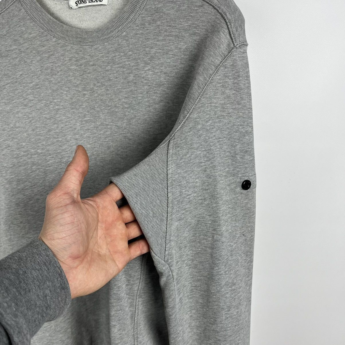 Stone Island Stone Island grey crewneck sweatshirt Size US M / EU 48-50 / 2 - 14 Thumbnail