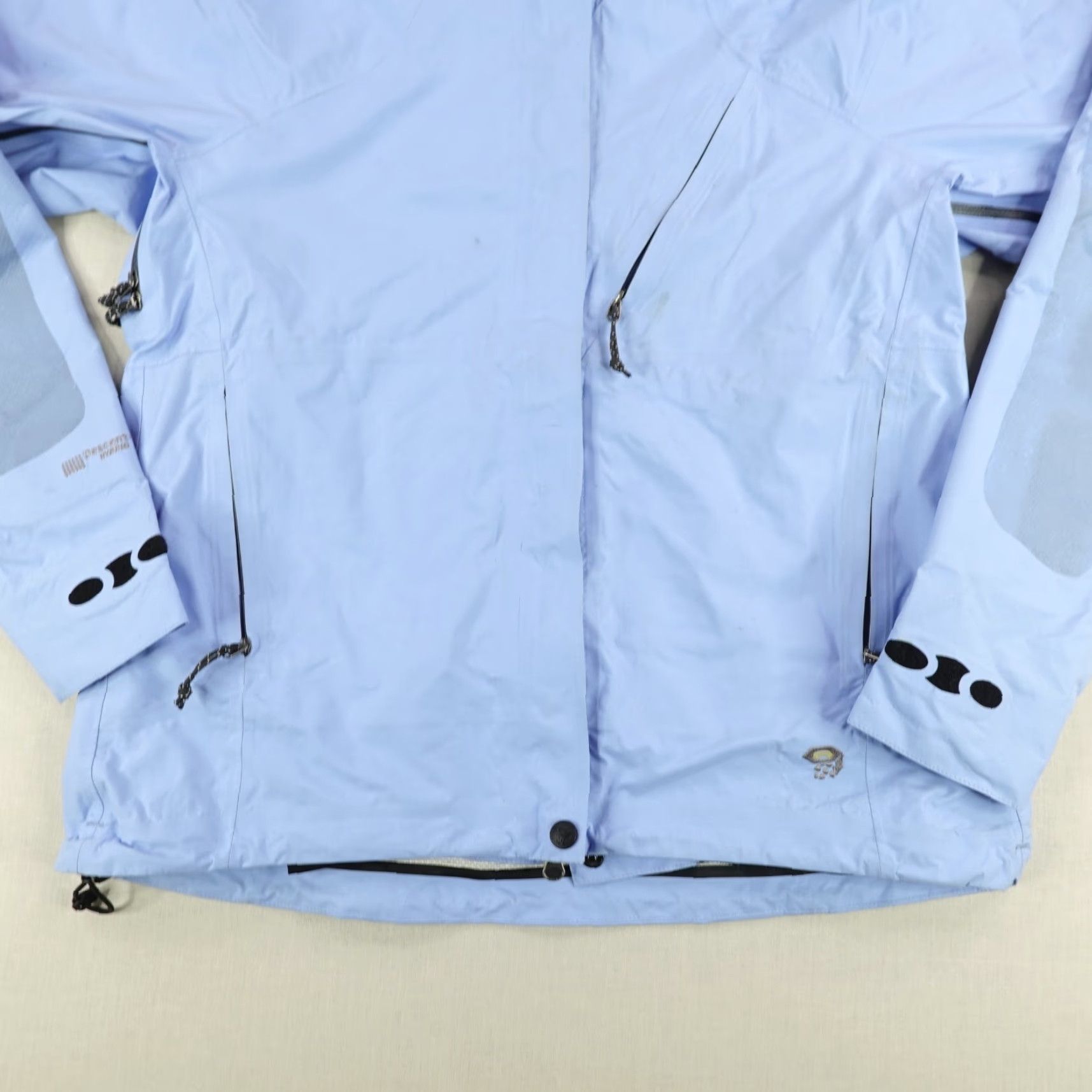Mountain Hardwear VINTAGE Mountain Hardwear Jacket Women Medium Blue Descent DT Hybrid Fleece Shell Hooded Water Resistant Windproof Pockets 90s? Size M / US 6-8 / IT 42-44 - 3 Thumbnail