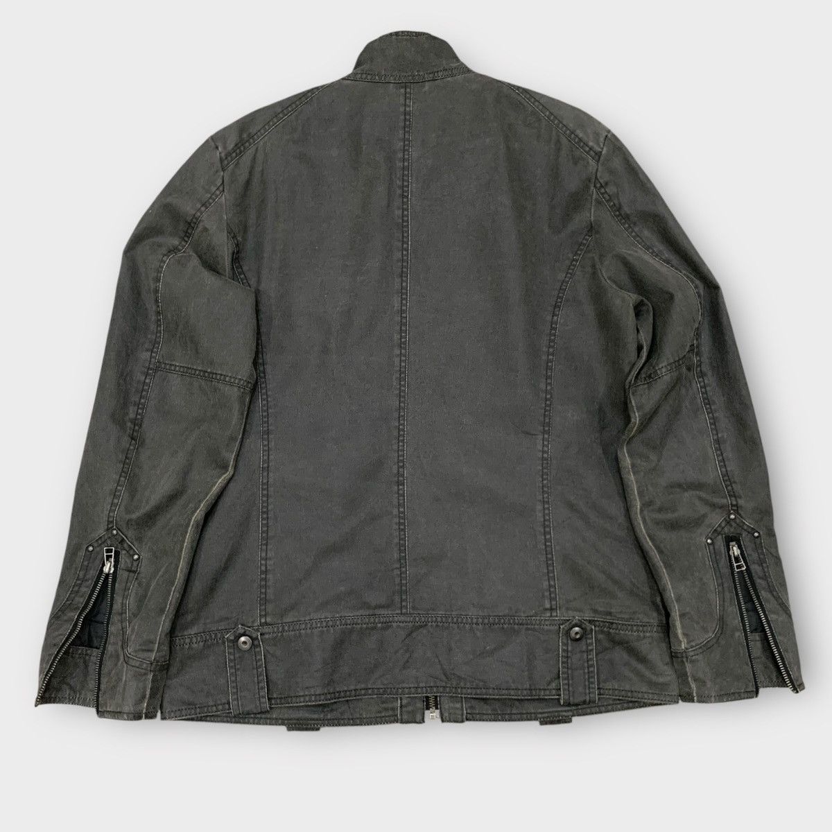 Mossimo MOSSIMO STAND COLLAR BIKER JACKET MULTIPOCKET MILITARY Size US M / EU 48-50 / 2 - 4 Thumbnail