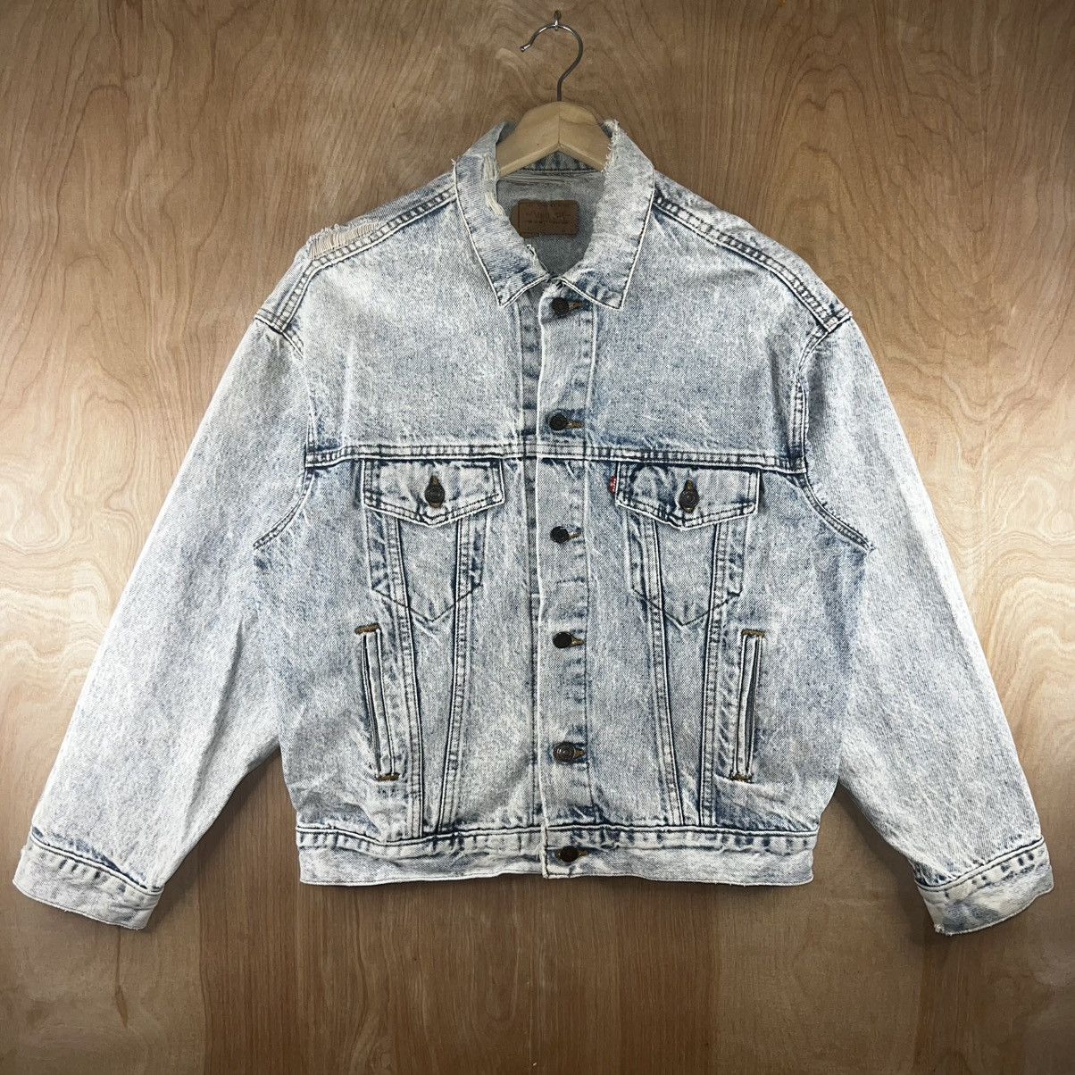 Levi's VINTAGE 70s LEVI’S TRUCKER JACKET DENIM USA MADE ACID WASH Size US M / EU 48-50 / 2 - 1 Thumbnail