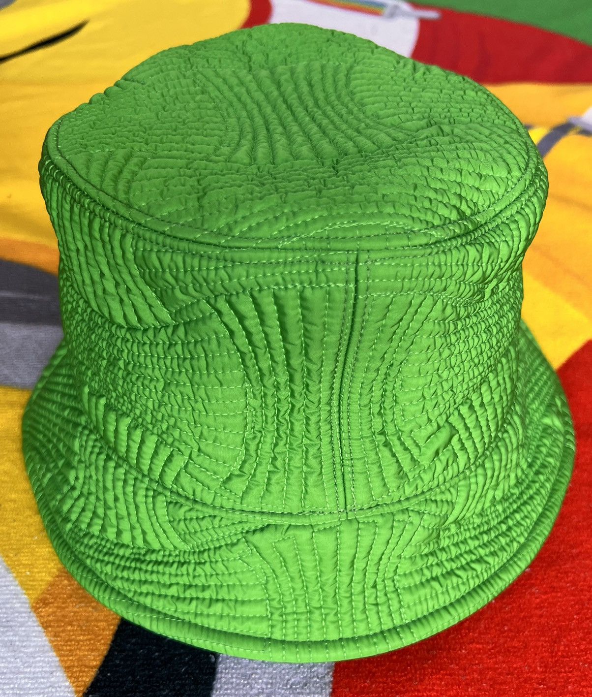 Bottega Veneta Bottega Veneta Bucket Hat Acid Green Intrecciato Nylon new S Size ONE SIZE - 22 Thumbnail