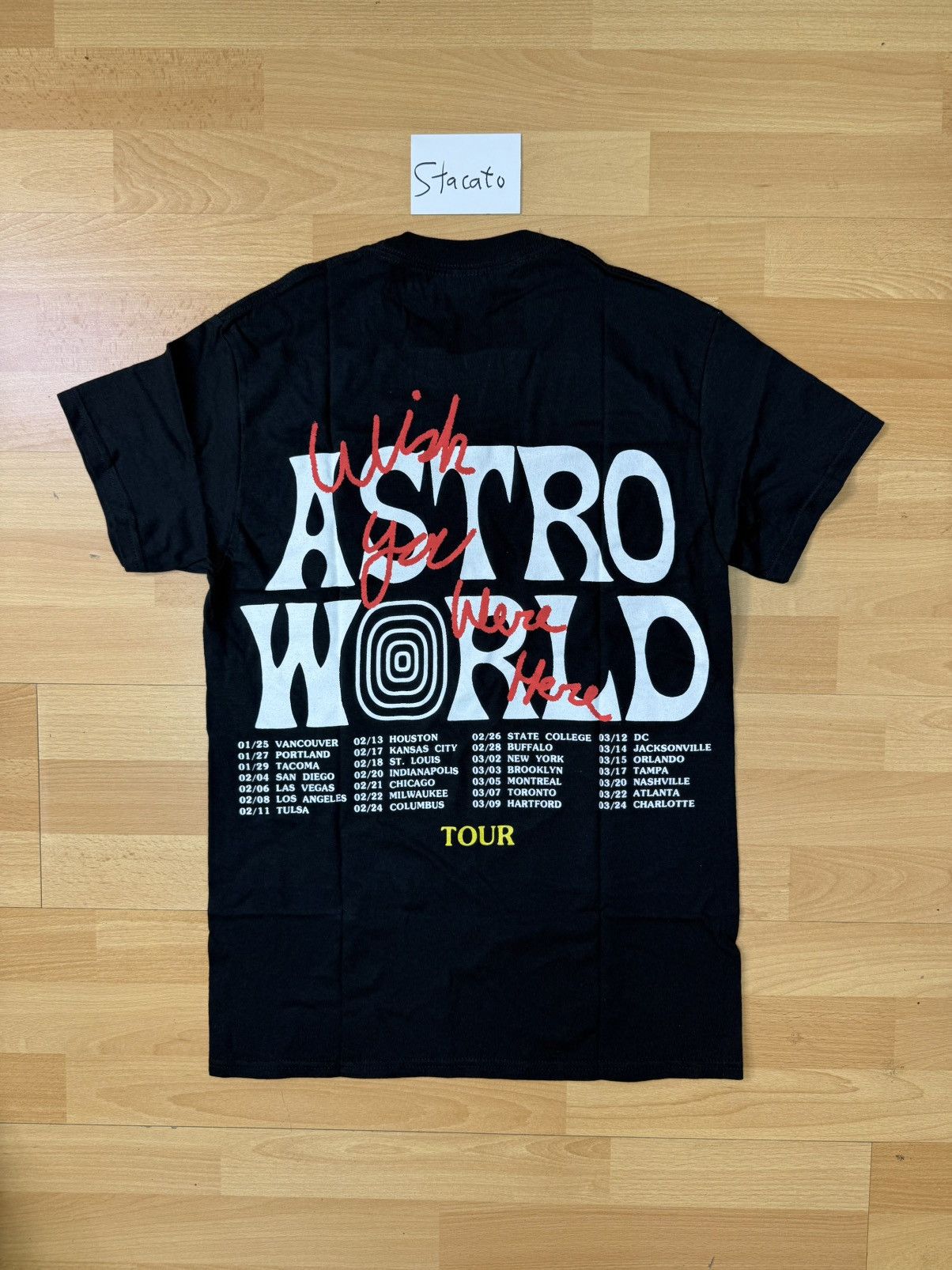 Travis Scott Travis Scott WYWH Wish You Were Here T-Shirt Black Size US S / EU 44-46 / 1 - 3 Thumbnail