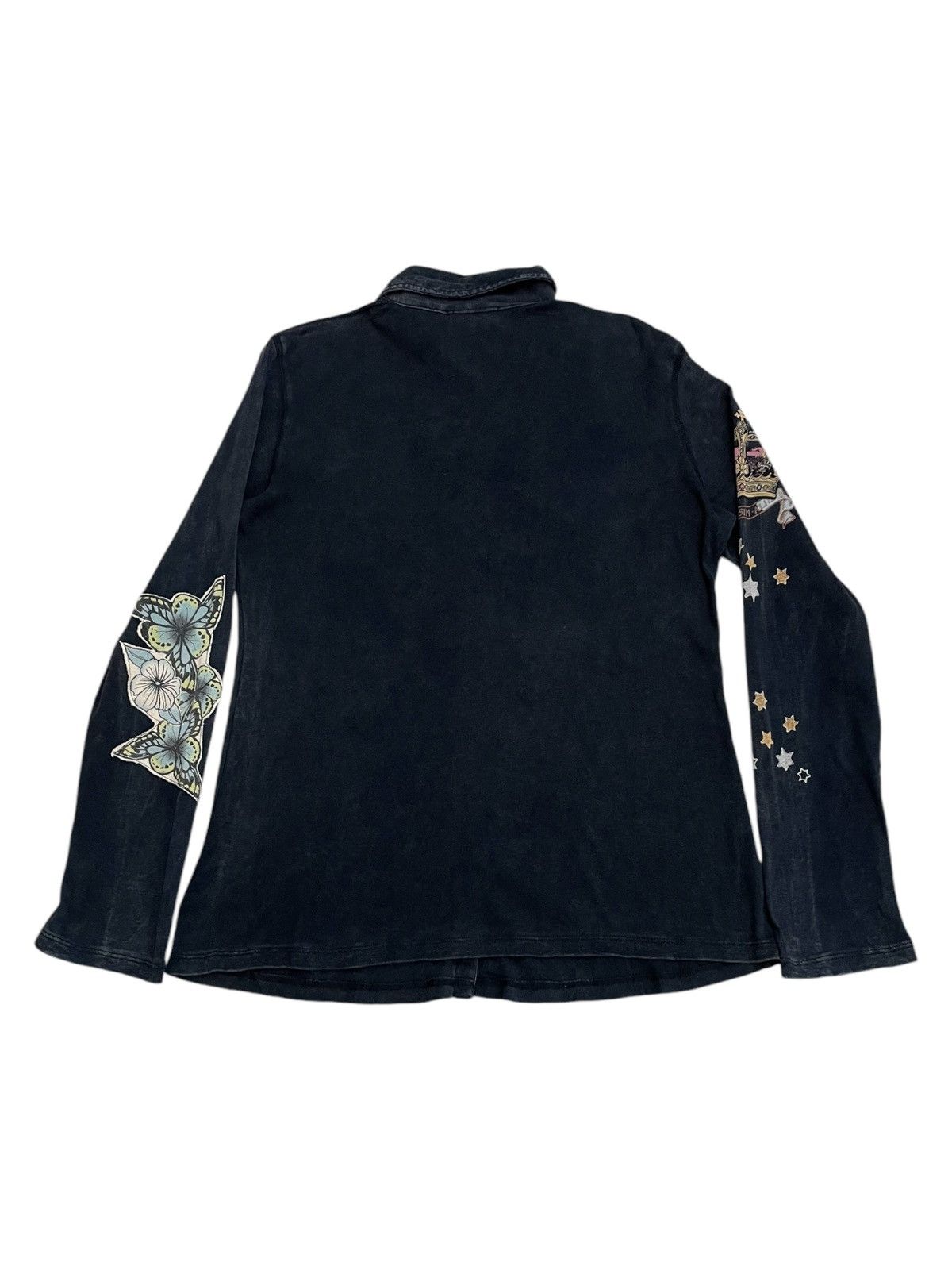 20471120 Faded Vanilla Sugar Patch Affliction Bondage Button Tee Size US M / EU 48-50 / 2 - 2 Thumbnail