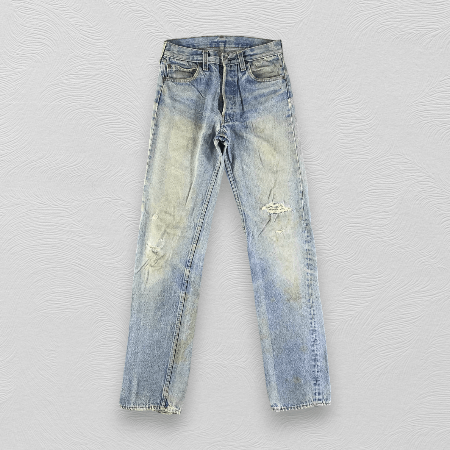 Levi's Vintage Distress 80s Levis 501 Jeans Dirty Wash KJ2513 Size US 27 - 1 Thumbnail