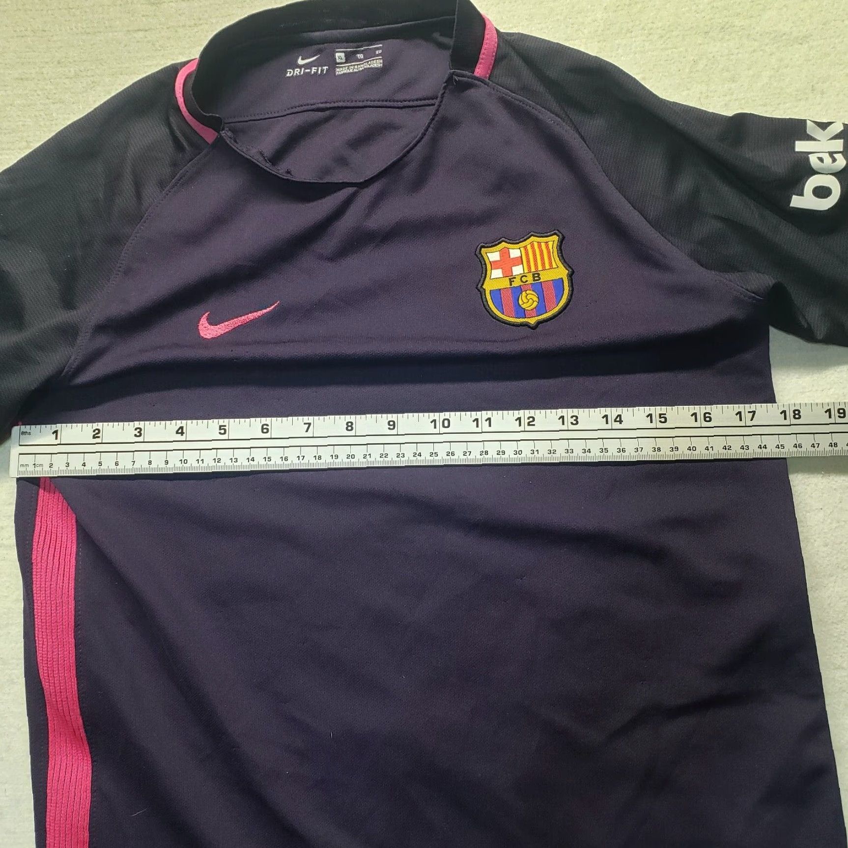 Nike Nike Dri-Fit LaLiga Beko Unicef Spanish Football League T-Shirt Adult Men XL Shirt Mens XL Black Size US XL / EU 56 / 4 - 7 Thumbnail