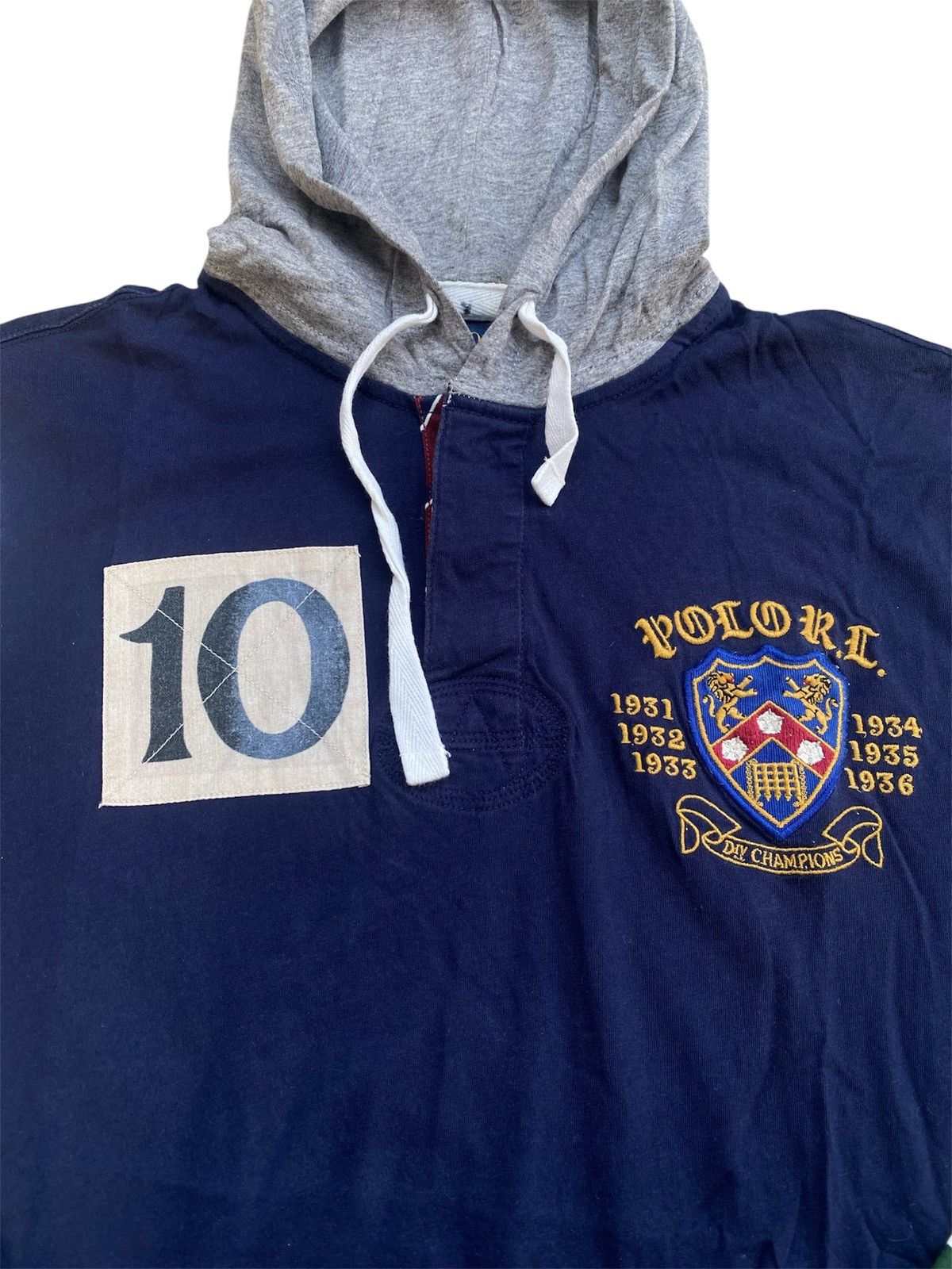 Polo Ralph Lauren Polo Ralph Lauren Light Hoodie Pullover Rugby Sweatshirt Size US M / EU 48-50 / 2 - 3 Thumbnail
