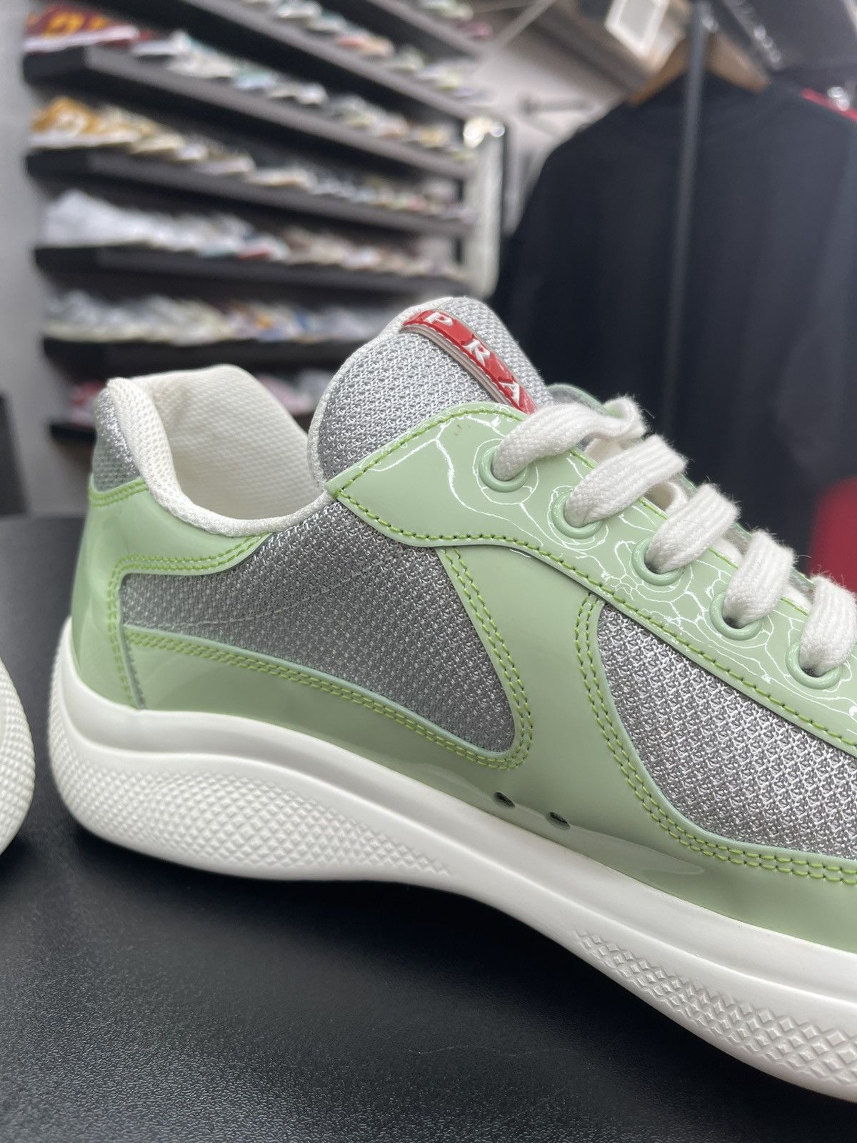Prada Size 8.5/41.5EU - Prada Arena Low Tops Mint Size US 8.5 / EU 41-42 - 7 Thumbnail
