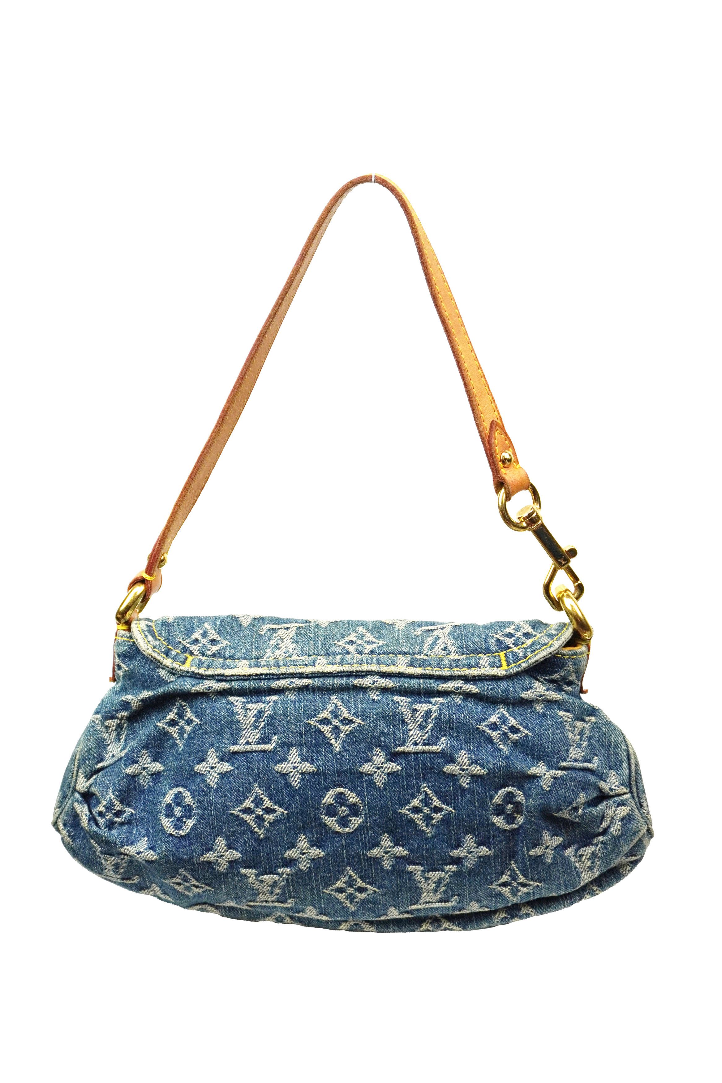 Louis Vuitton Louis Vuitton Denim Pleaty Shoulder Bag Size ONE SIZE - 6 Thumbnail