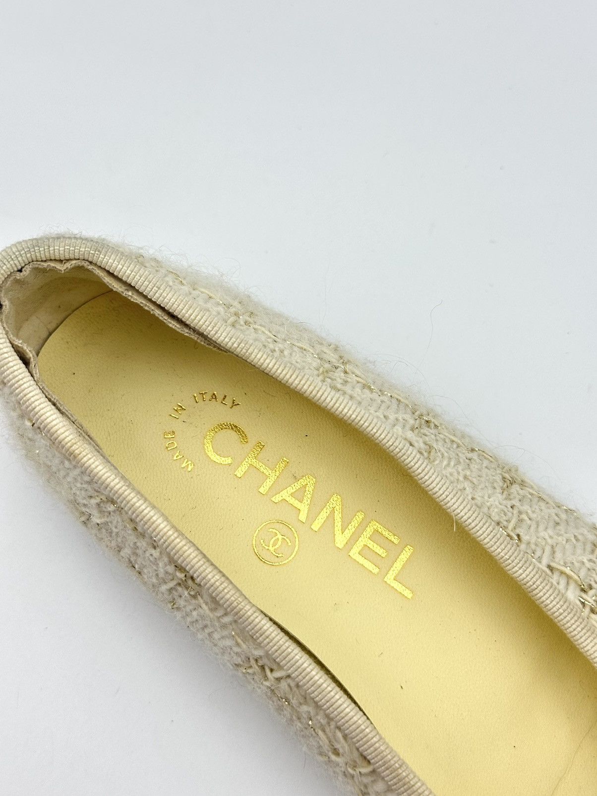 Chanel CHANEL Tweed Ballet Flats Size US 5 / IT 35 - 6 Thumbnail