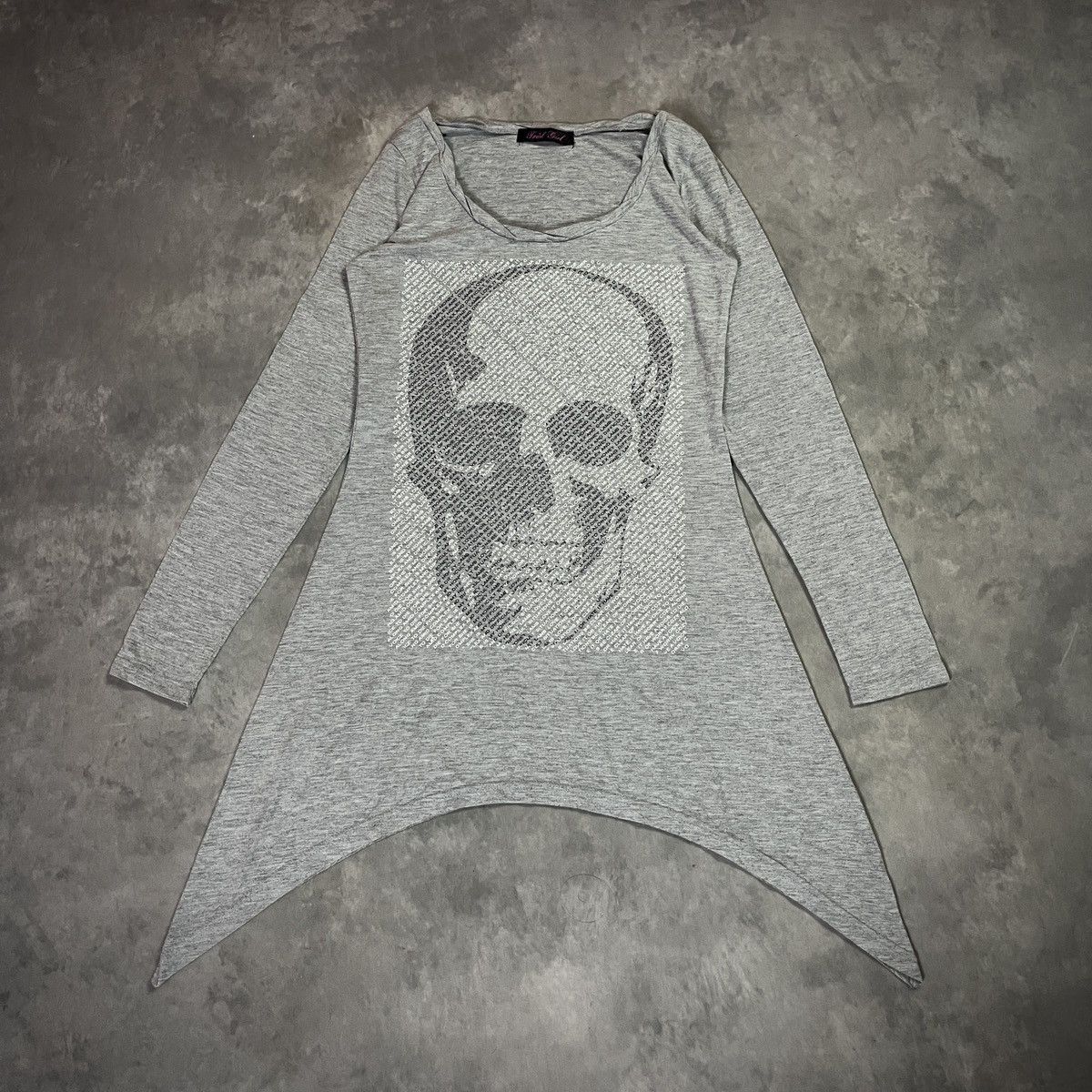 Japanese Brand 2000s Japanese Brand Punk Skull Graphic Asymmetrical y2k Tee Size M / US 6-8 / IT 42-44 - 1 Thumbnail