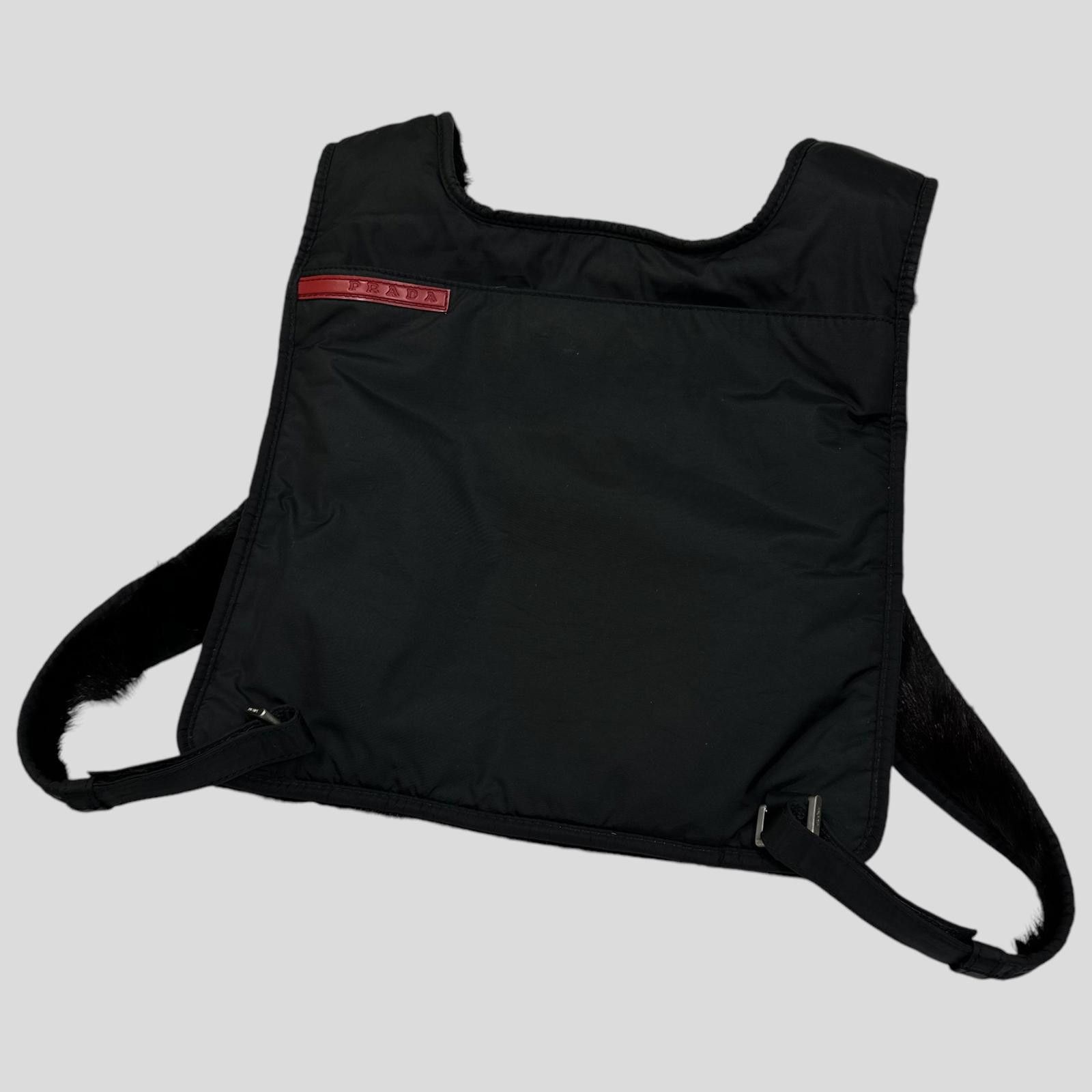 Prada Prada Sport 1999 Goat Fur Reversible Chest Rig / Backpack Size ONE SIZE - 7 Thumbnail