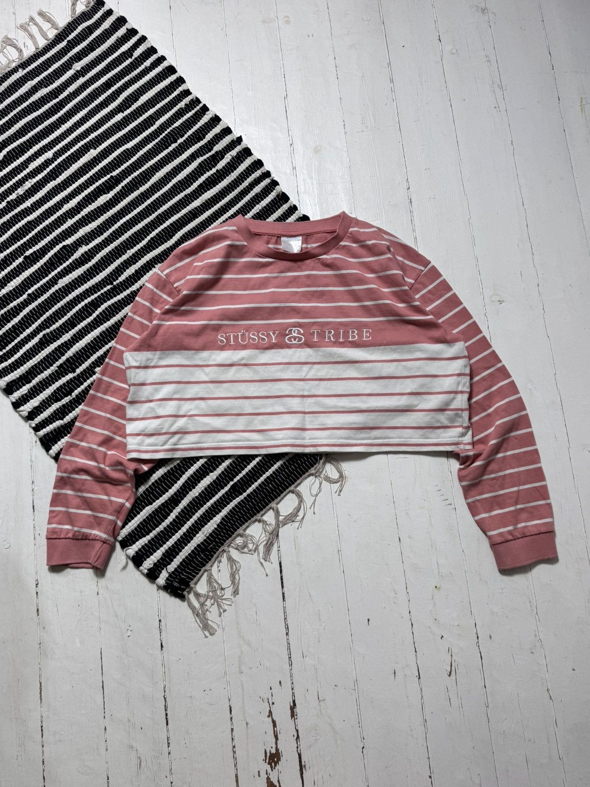Stussy VINTAGE STUSSY STRIPED LONG SLEEVE Size XL / US 12-14 / IT 48-50 - 1 Thumbnail