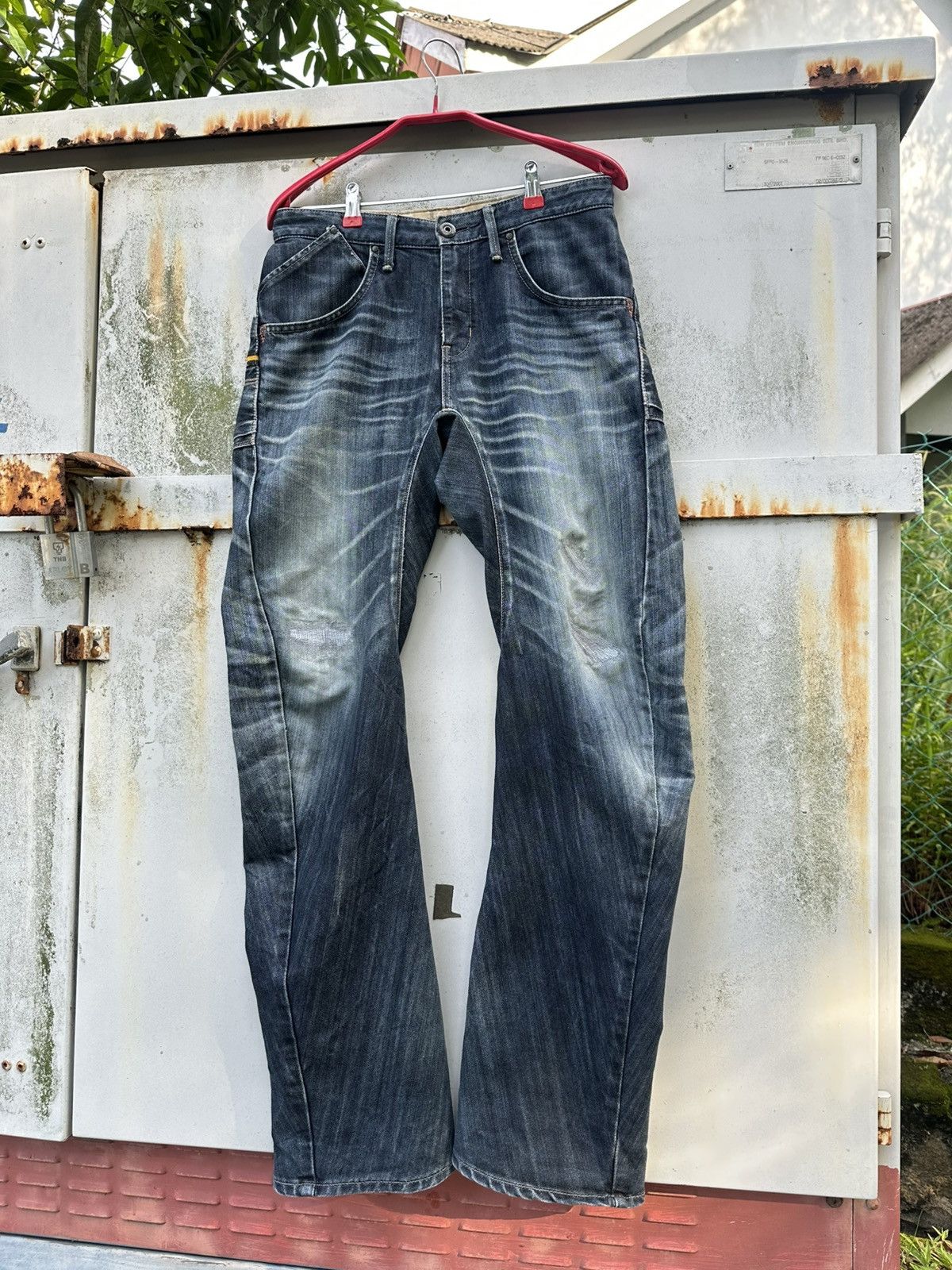Edwin 👹Vintage Edwin 505 E-Function Baggy Blue Jeans Size US 30 / EU 46 - 2 Thumbnail