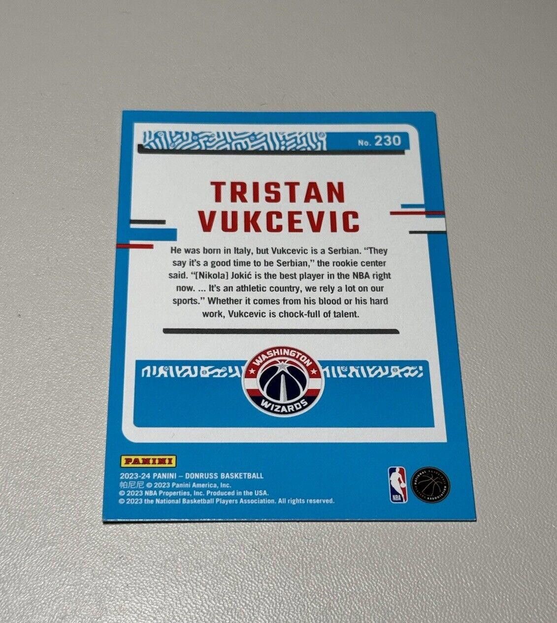 Other 2023 2024 Panini Donruss #230 Tristan Vukcevic NBA Basketbal Size ONE SIZE - 2 Thumbnail