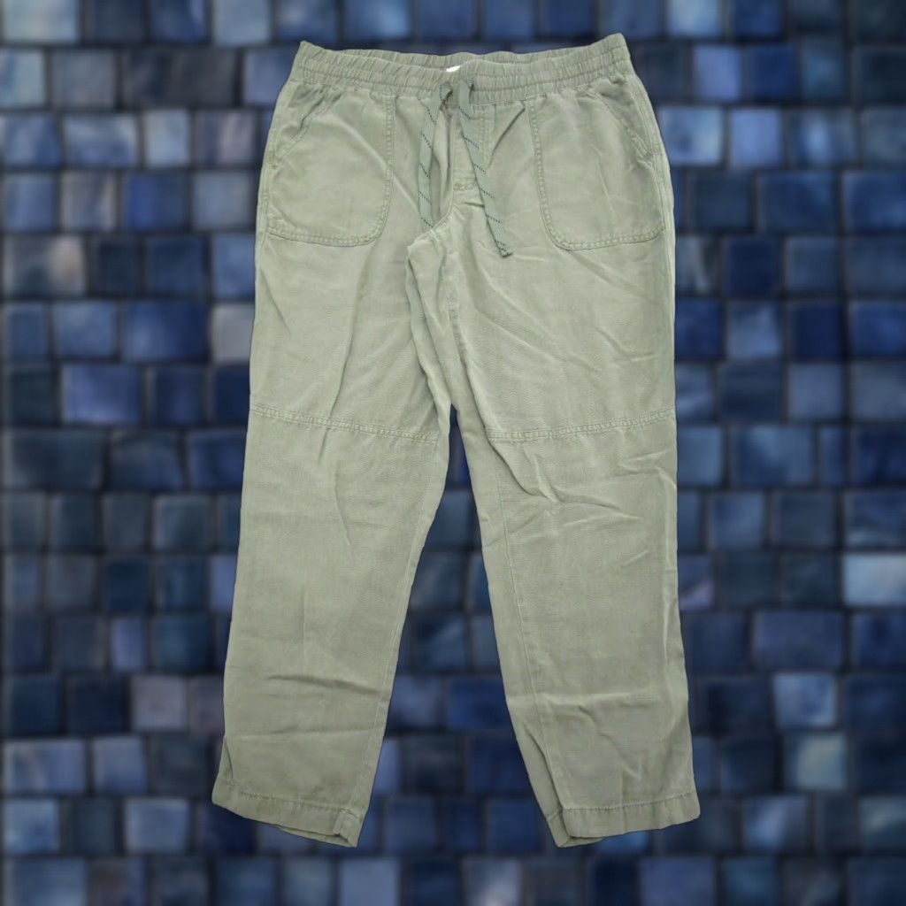 Vintage Maurices Women’s Green Jogger Pants Size 12 Lyocell Blend Elastic Waist Drawstring Size 34" / US 12 / IT 48 - 1 Thumbnail