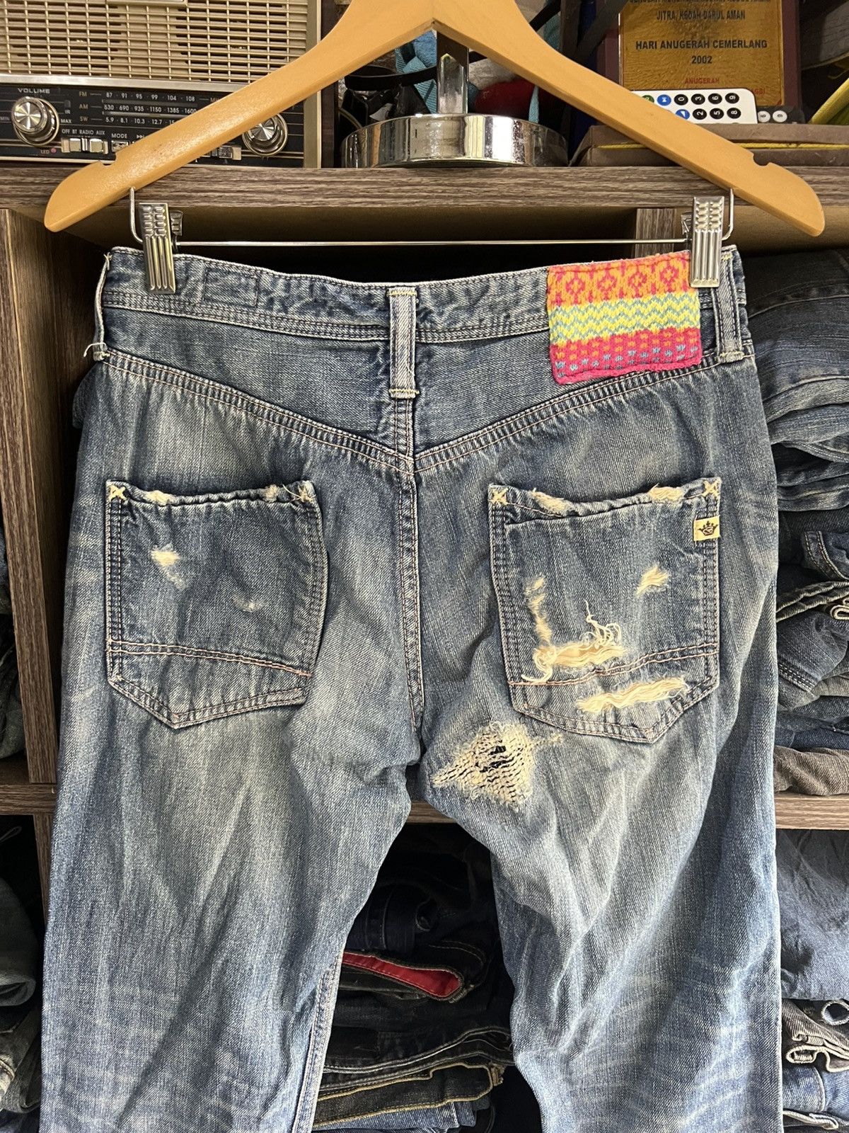 Japanese Brand 🔥Brappers Union Made Distressed Denim Size US 30 / EU 46 - 10 Thumbnail