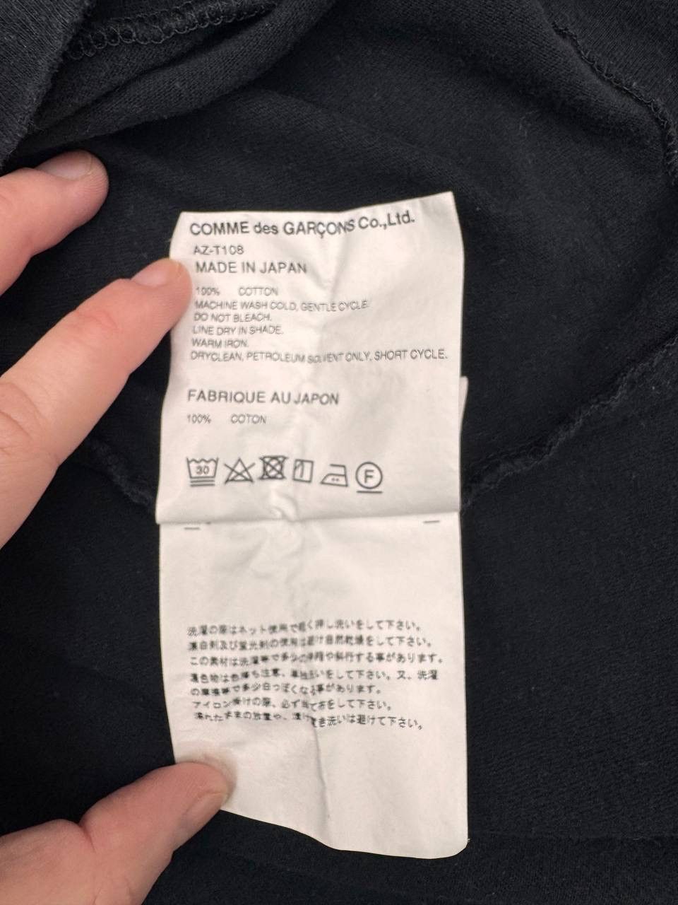 Comme des Garcons Comme des Garçons PLAY Men T- Shirt Black Size L Size US L / EU 52-54 / 3 - 6 Thumbnail