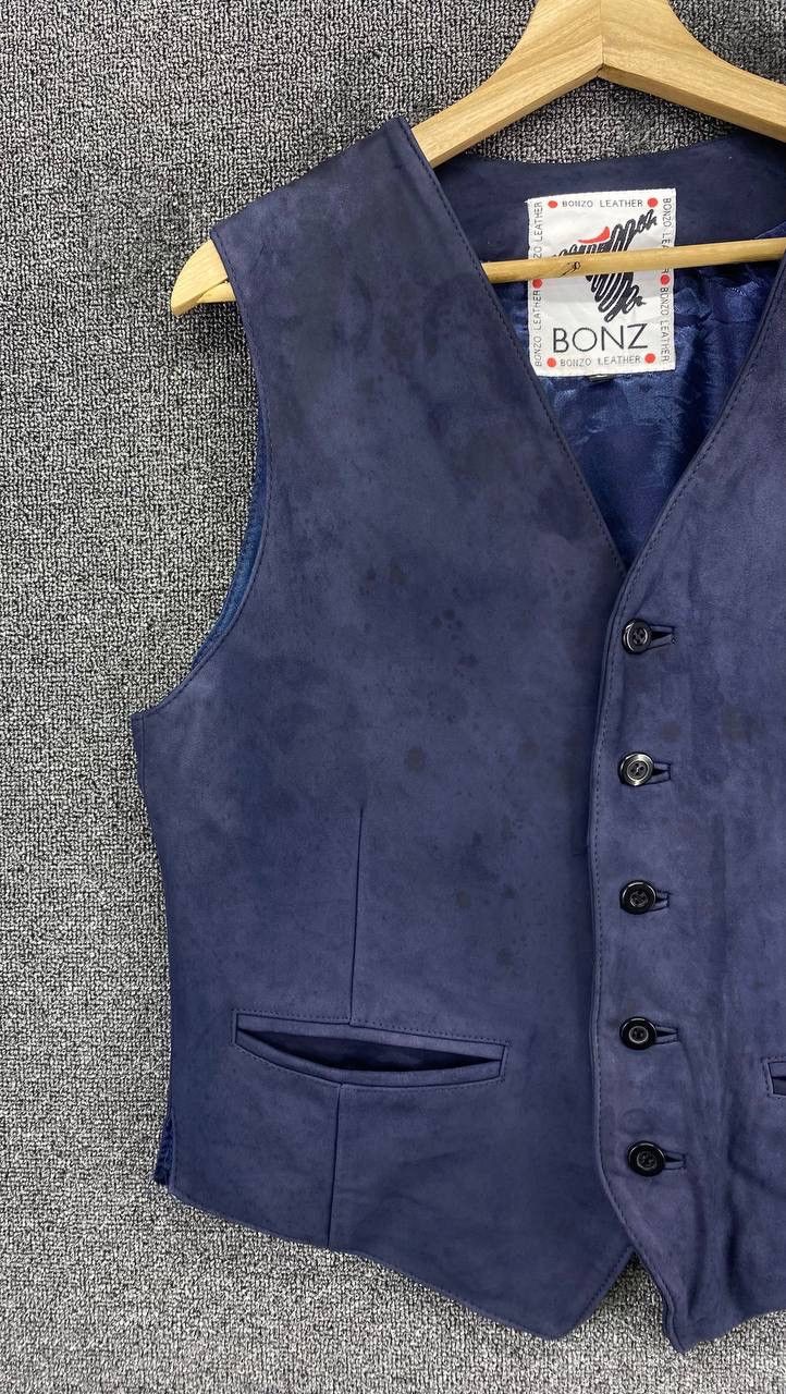 Leather Vintage Bonzo Leather Lamb Skin Vest Size US M / EU 48-50 / 2 - 2 Thumbnail