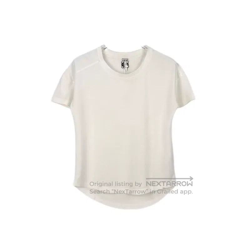 Loewe Loewe White Embroidered Logo Short Sleeve Size S / US 4 / IT 40 - 1 Thumbnail