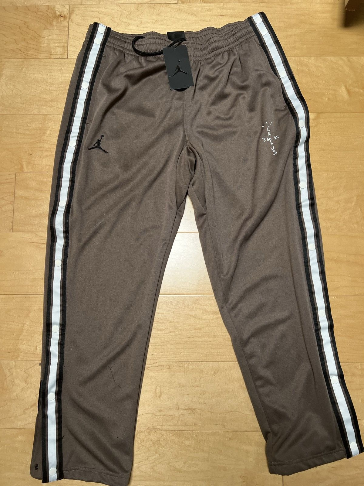 image of Jordan Nike Jordan Travis Scott Cactus Track Pants in Brown, Men's (Size 36)