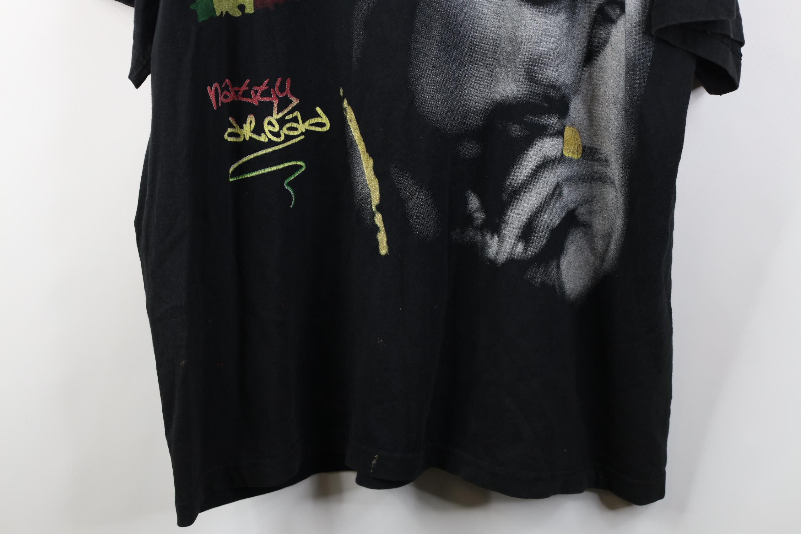 Vintage Vintage Y2K Streetwear Bob Marley Jumbo Print T-Shirt Black Size US XXL / EU 58 / 5 - 3 Thumbnail