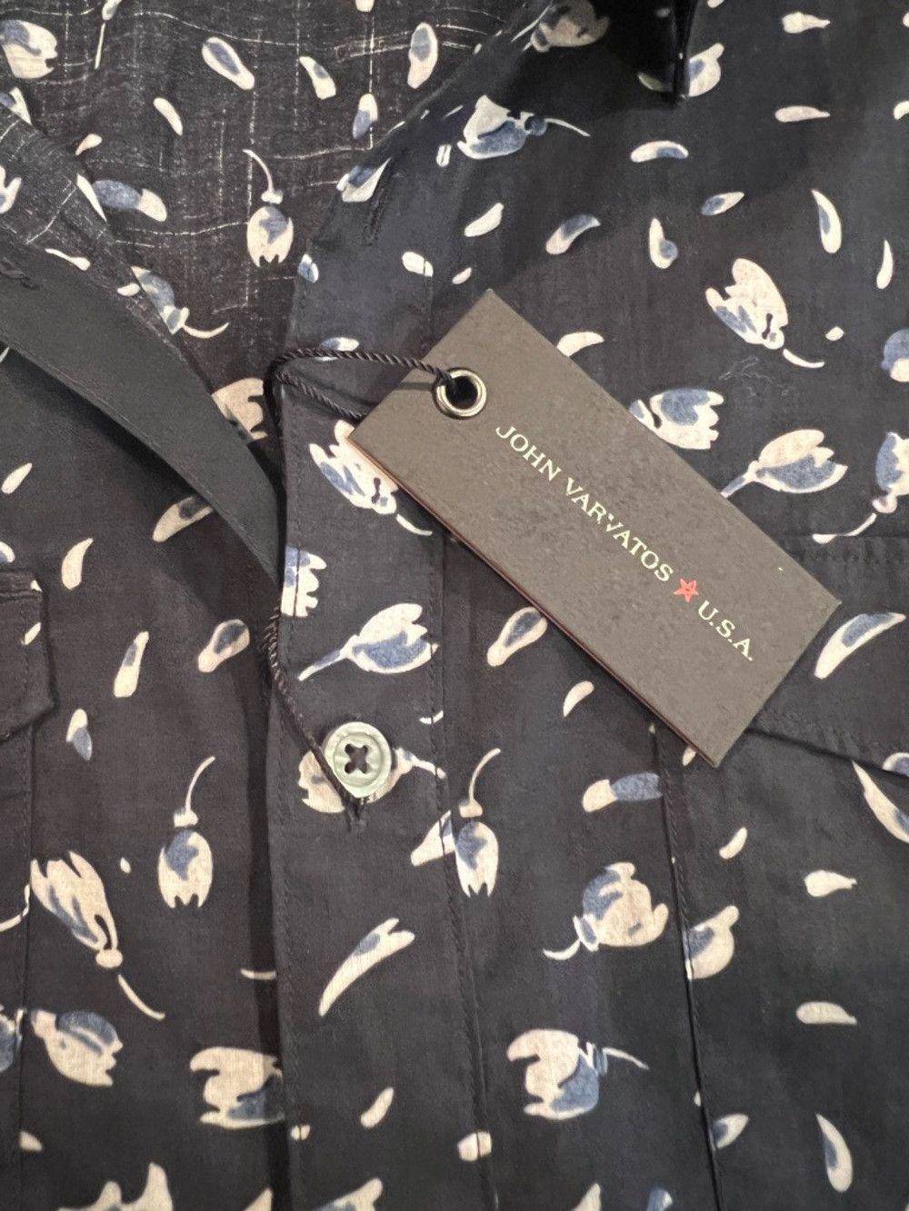 John Varvatos John Varvatos USA Floral Short Sleeve Button Up Shirt NWT S Size US S / EU 44-46 / 1 - 5 Thumbnail