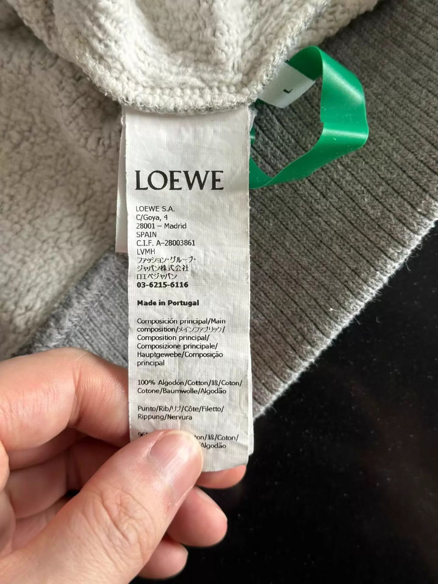 Loewe LOEWE Gray Hoodie L 98 New Size US L / EU 52-54 / 3 - 4 Thumbnail