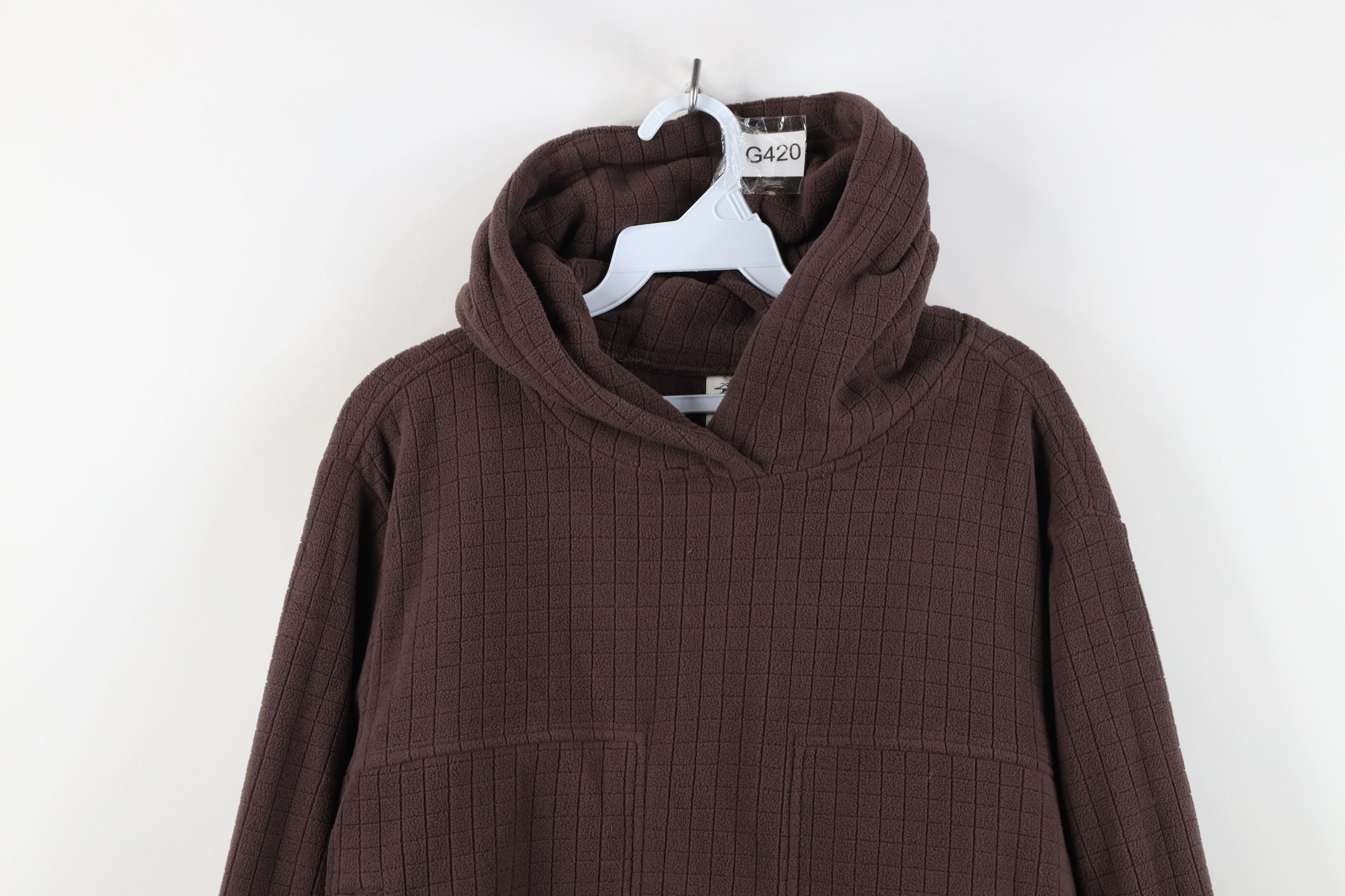 Vintage Beardedgoat Spell Out Sierra Fleece Hoodie Sweatshirt Brown Size M / US 6-8 / IT 42-44 - 2 Thumbnail