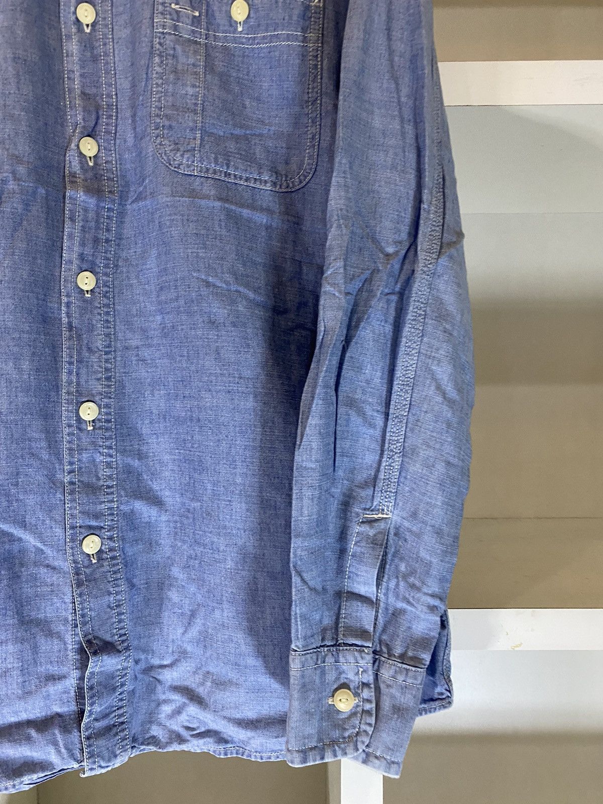 Uniqlo Uniqlo Button Ups Denim Shirt Size US XL / EU 56 / 4 - 8 Thumbnail