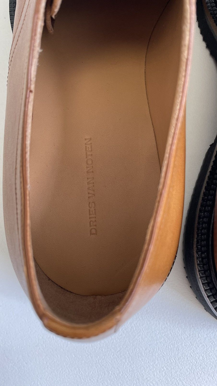 Dries Van Noten S/S 20 Tan Leather Derby Shoes Size US 9 / EU 42 - 11 Thumbnail