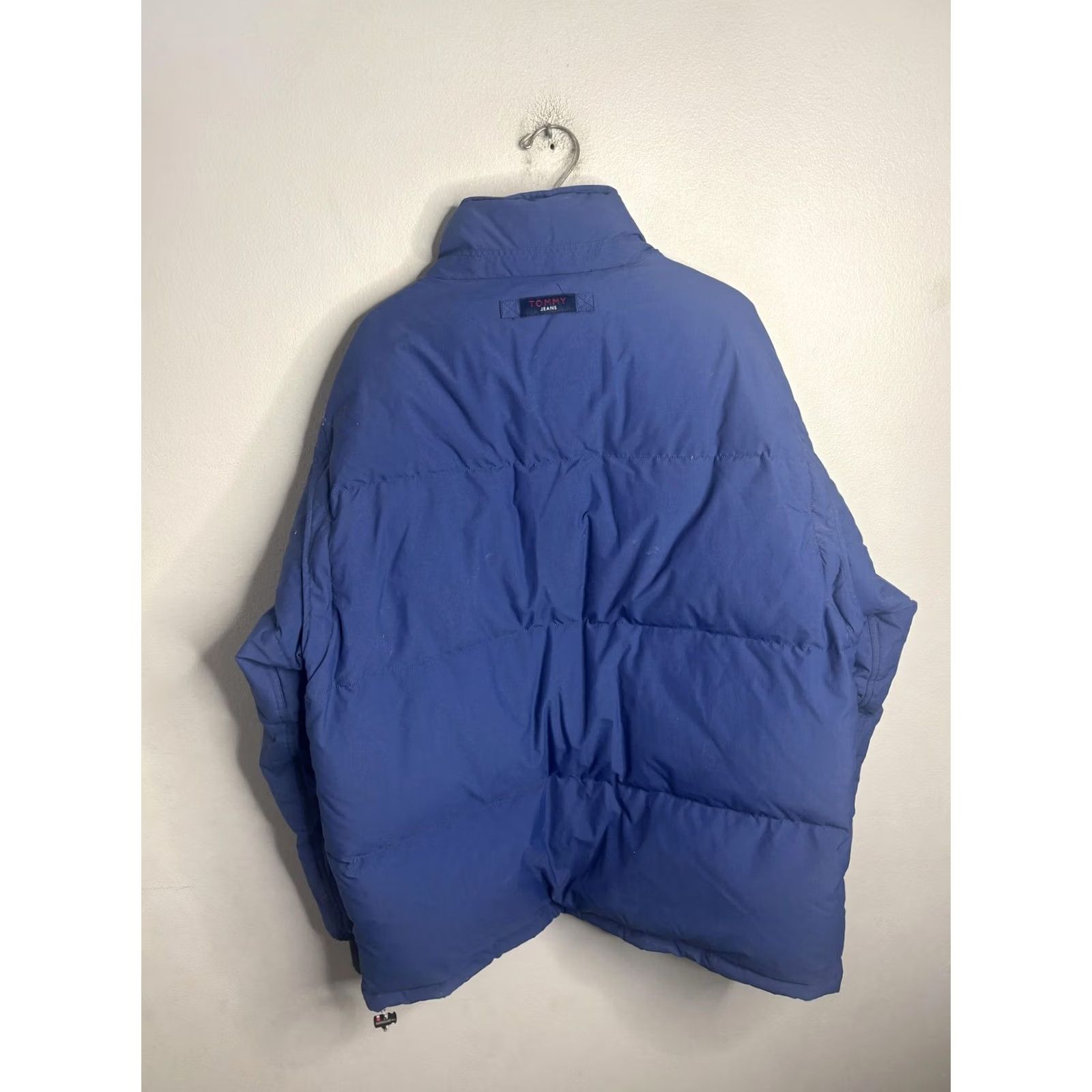 Tommy Hilfiger Tommy Jeans Jacket Mens XL Blue Puffer Coat Winter Zip Pockets Warm Size US 36 / EU 52 - 7 Thumbnail