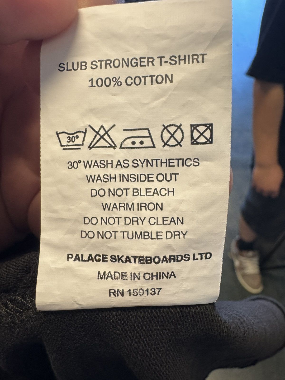 Palace Palace Black/White Tee Size US L / EU 52-54 / 3 - 6 Thumbnail