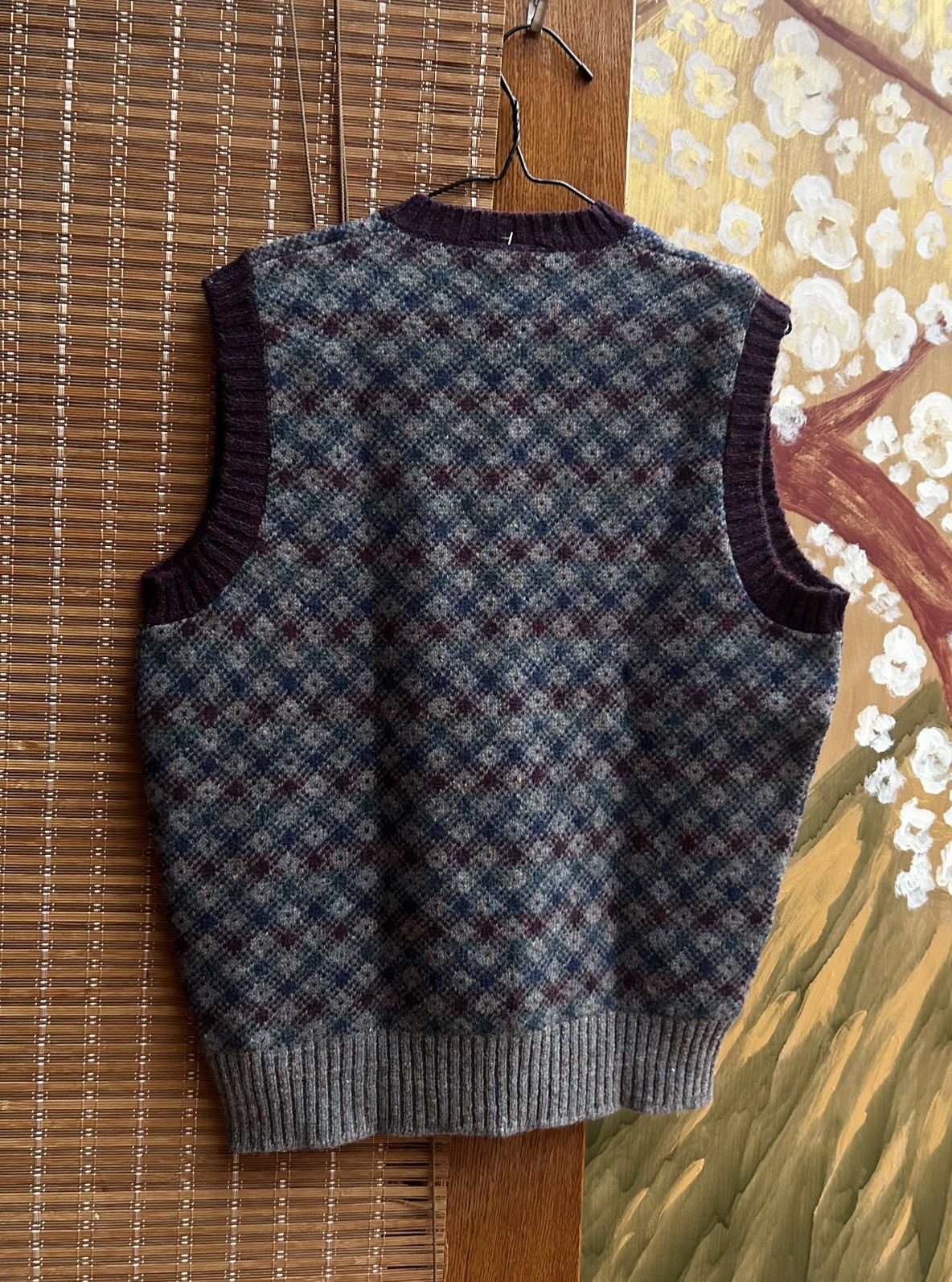 Vintage Vintage Waverley Knitters Shetland Wool Argyle Sweater Vest Size US S / EU 44-46 / 1 - 2 Thumbnail