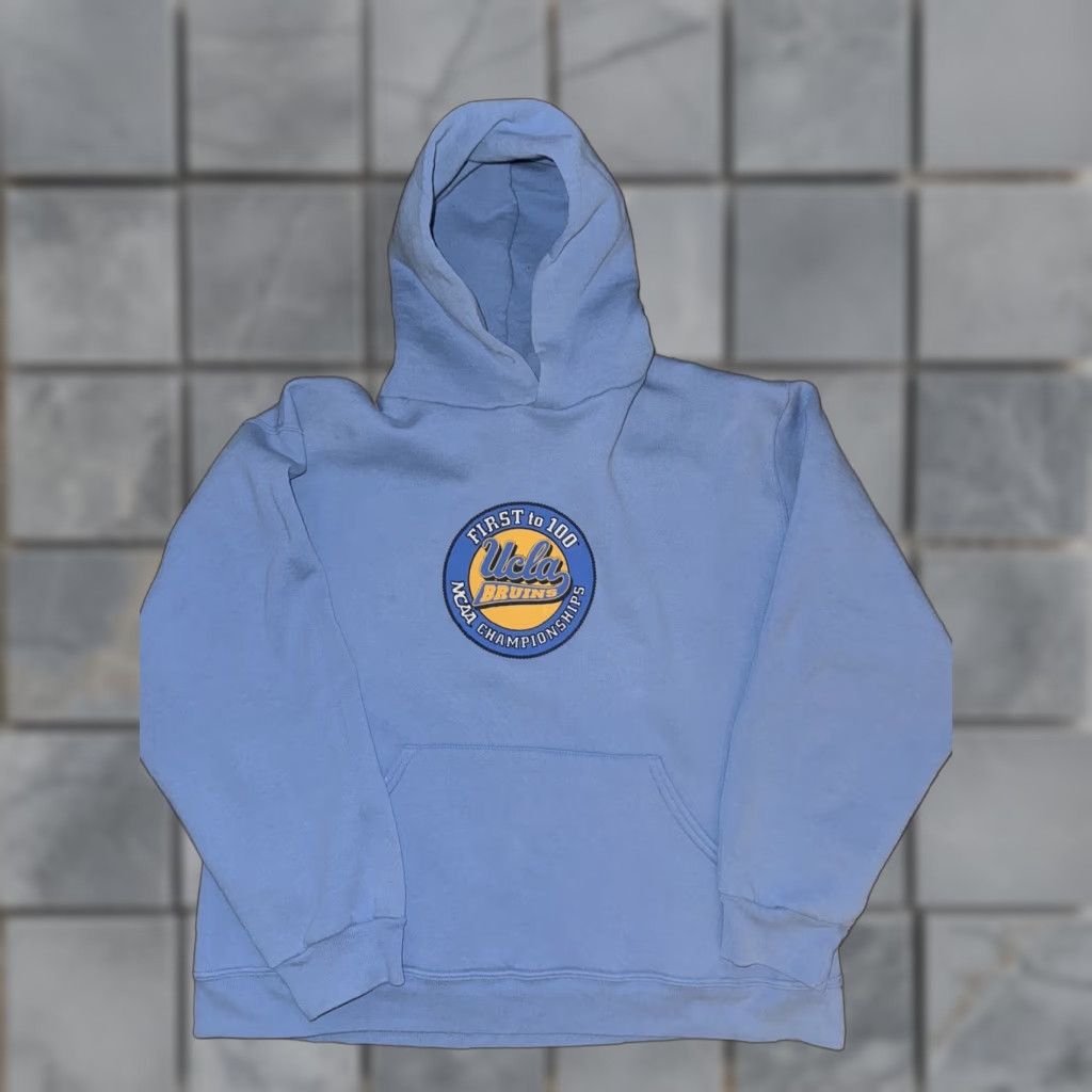 Russell Athletic VINTAGE UCLA Hoodie Men M Light Blue Russell Athletic Pullover Logo 90s Fans Showcase Size US M / EU 48-50 / 2 - 1 Thumbnail