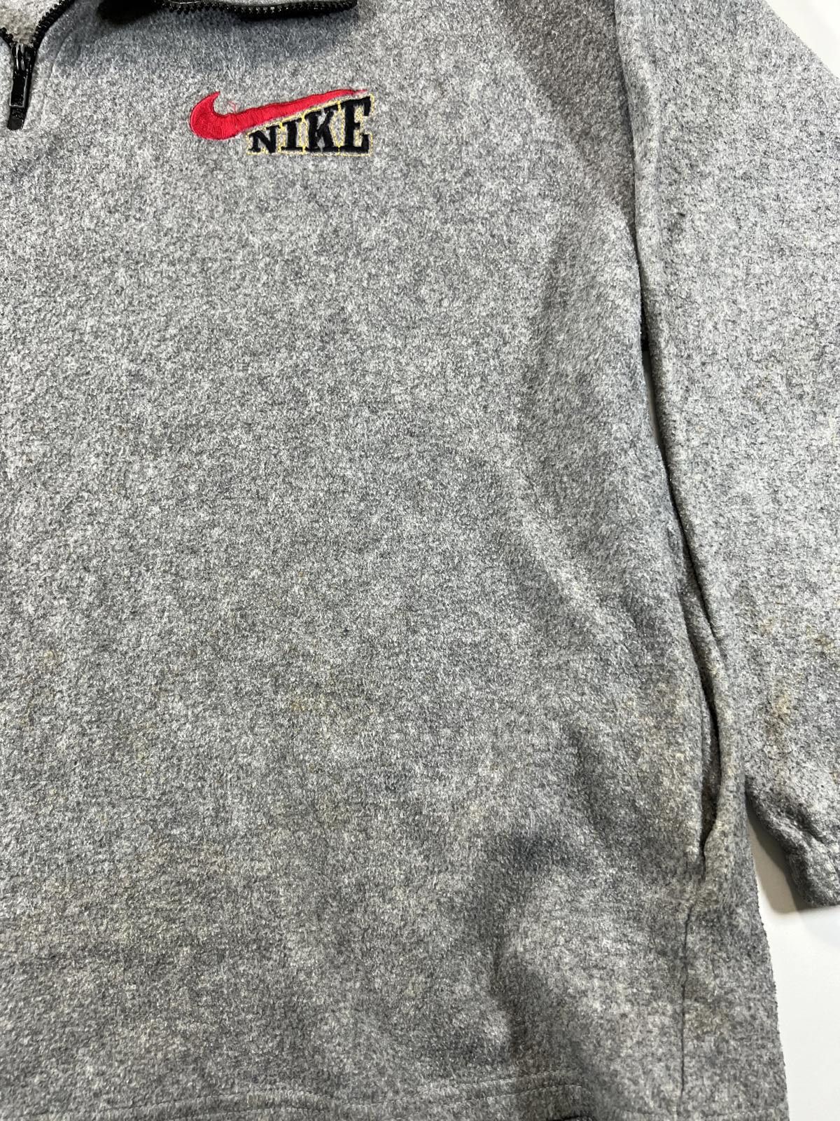 Nike Nike Grey Half-Zip Fleece Pullover Sweatshirt Size US M / EU 48-50 / 2 - 7 Thumbnail