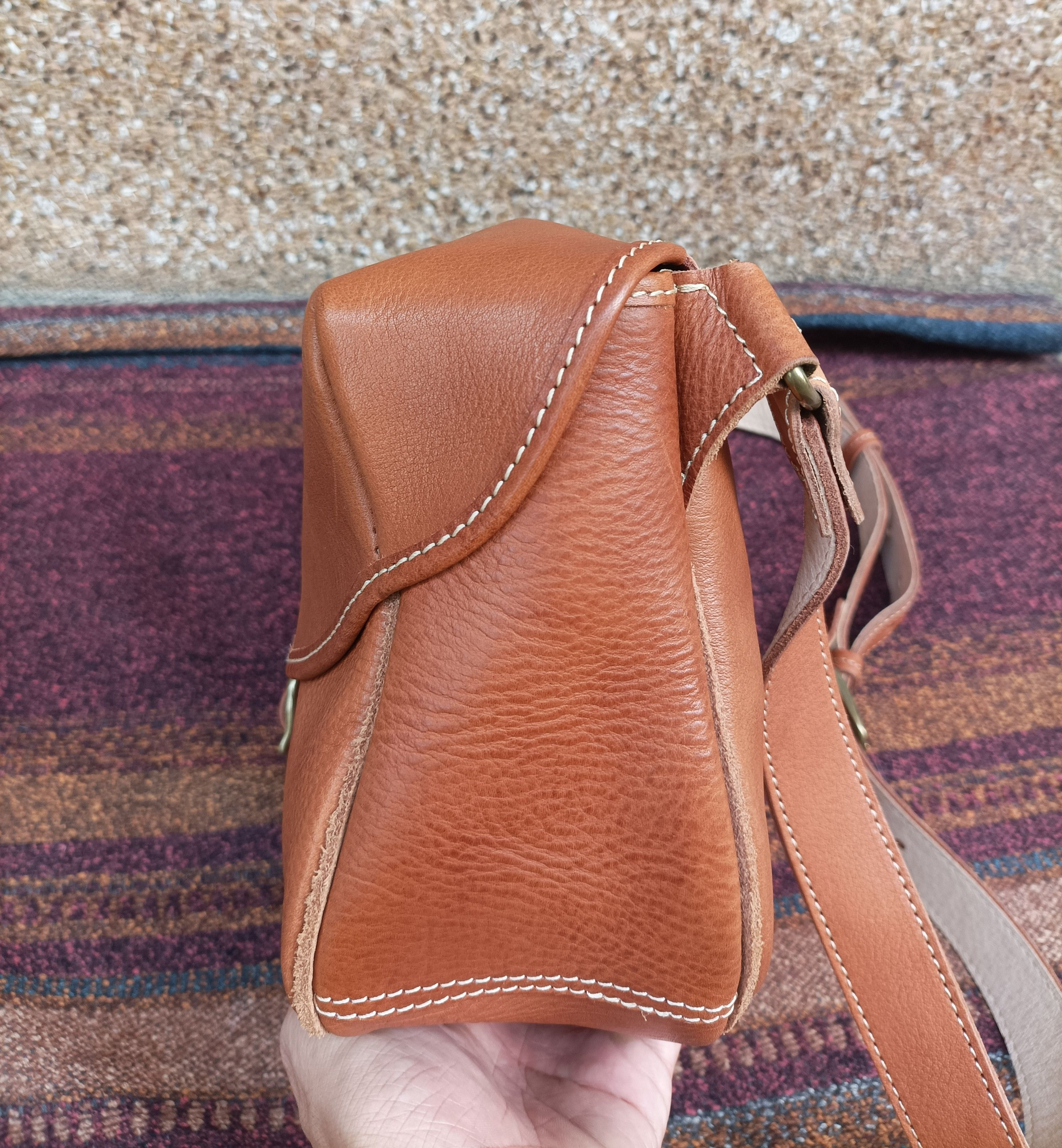 Japanese Brand (B48) Parley Tokyo Japanese Brand Leather Crossbody Bag Size ONE SIZE - 8 Thumbnail