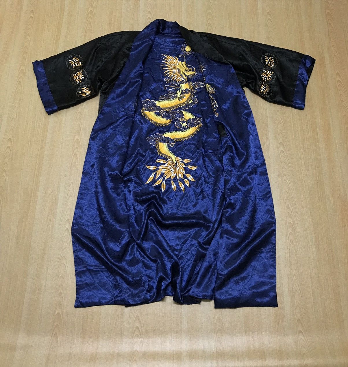 Japanese Brand Vintage Pyajamas Silk Reversible Dragon Size US M / EU 48-50 / 2 - 7 Thumbnail