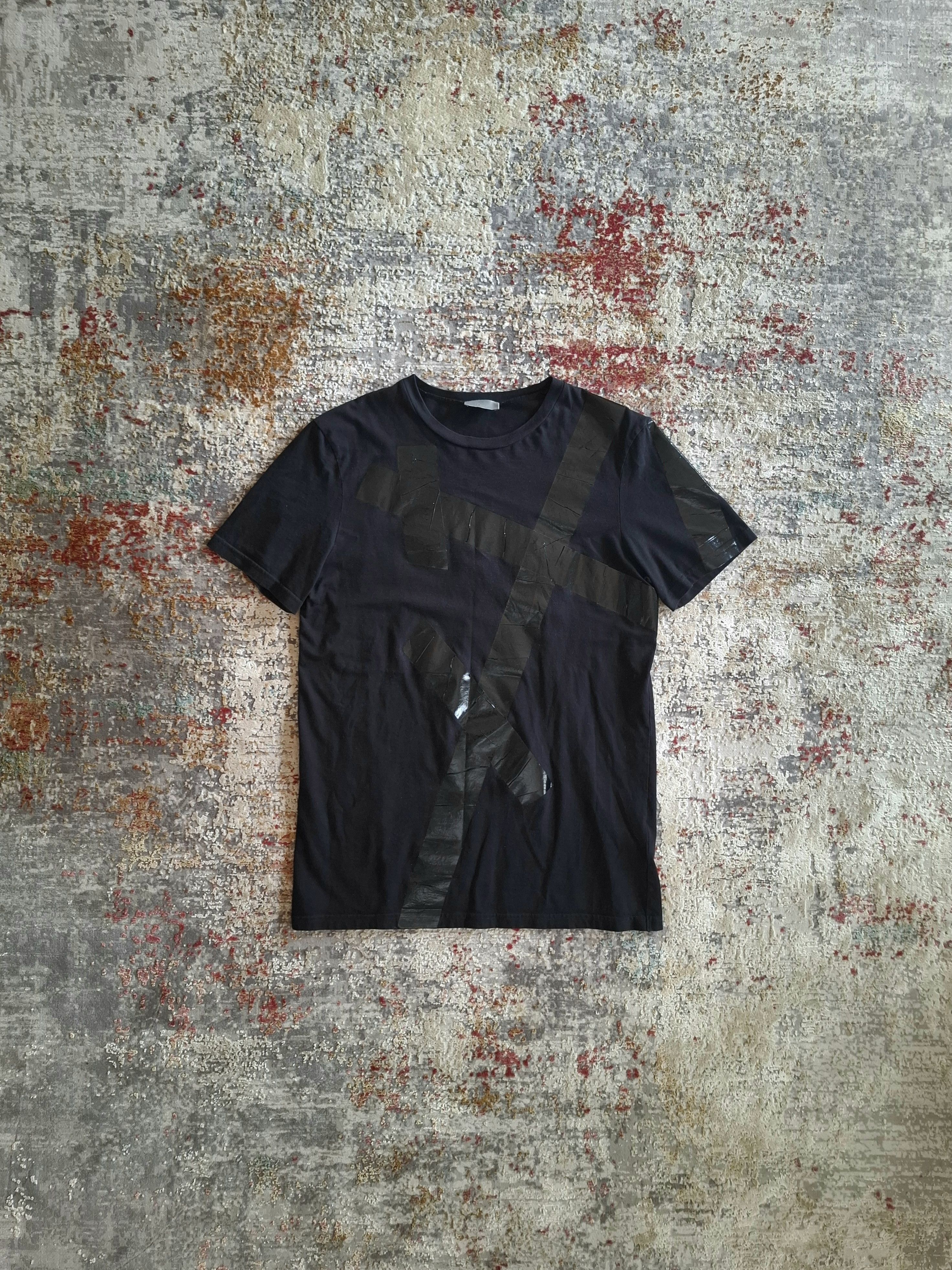 Dior Men's Dior Homme VOTC Eye Tee Hedi T-Shirt Black Sz S AW04