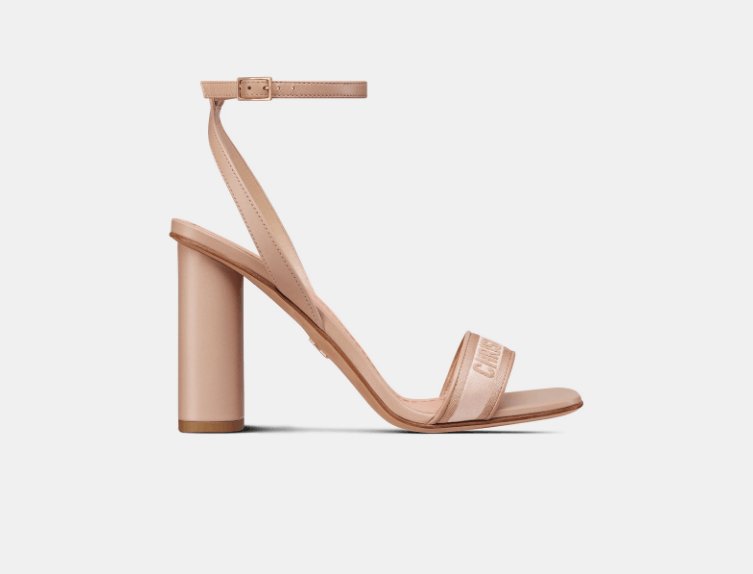 Dior o1w1db11225 KCQ897 Dway Heeled Sandals in Nude Size US 10 / IT 40 - 1 Thumbnail