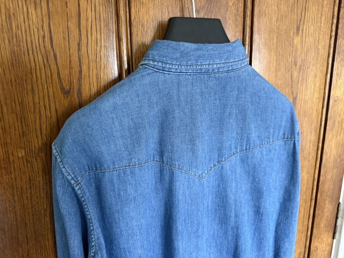 Celine FW20 Celine denim western shirt Hedi Slimane M grail union Size US M / EU 48-50 / 2 - 18 Thumbnail