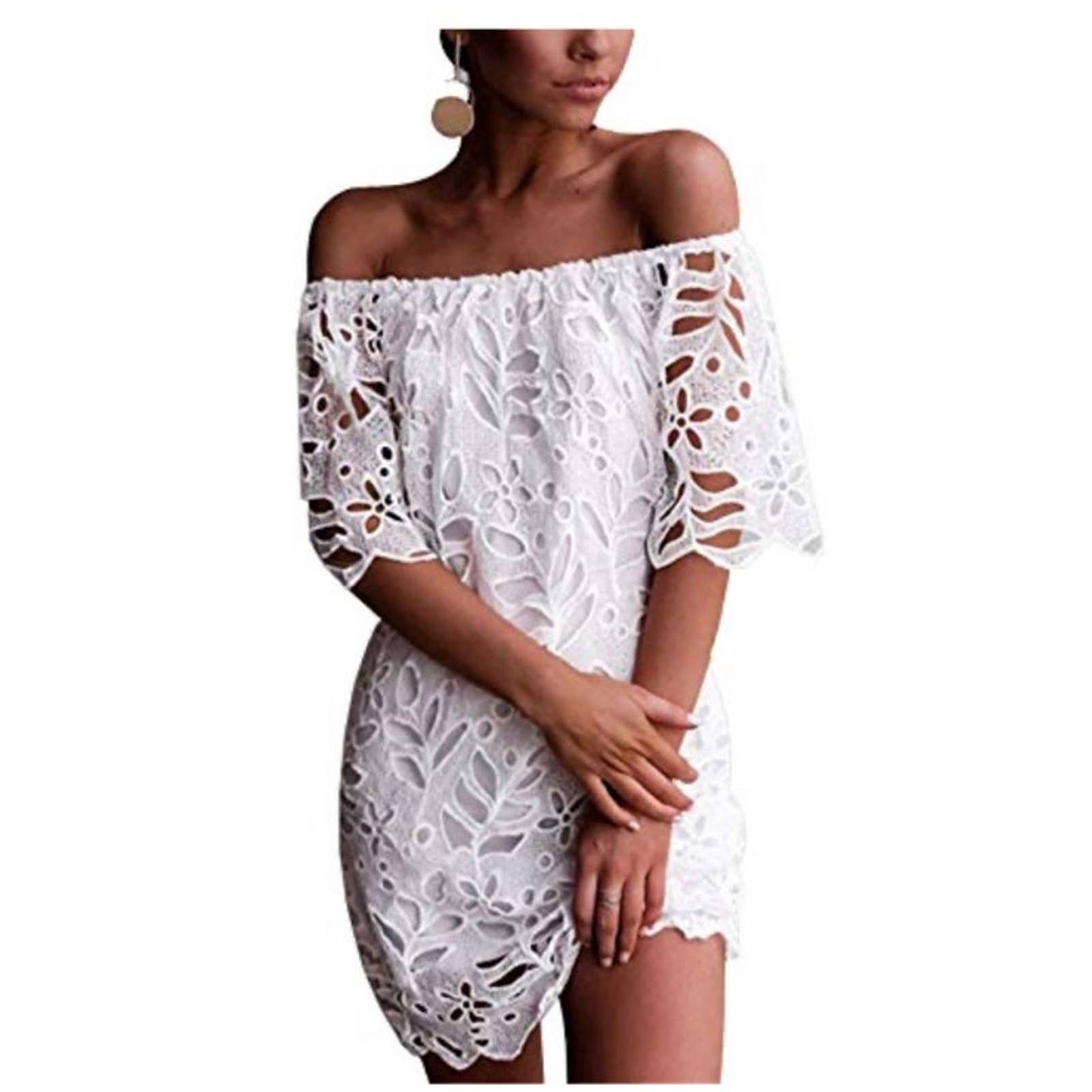 Other NWT PRETTYGARDEN Off Shoulder Vintage Floral Lace dress S Size S / US 4 / IT 40 - 2 Thumbnail