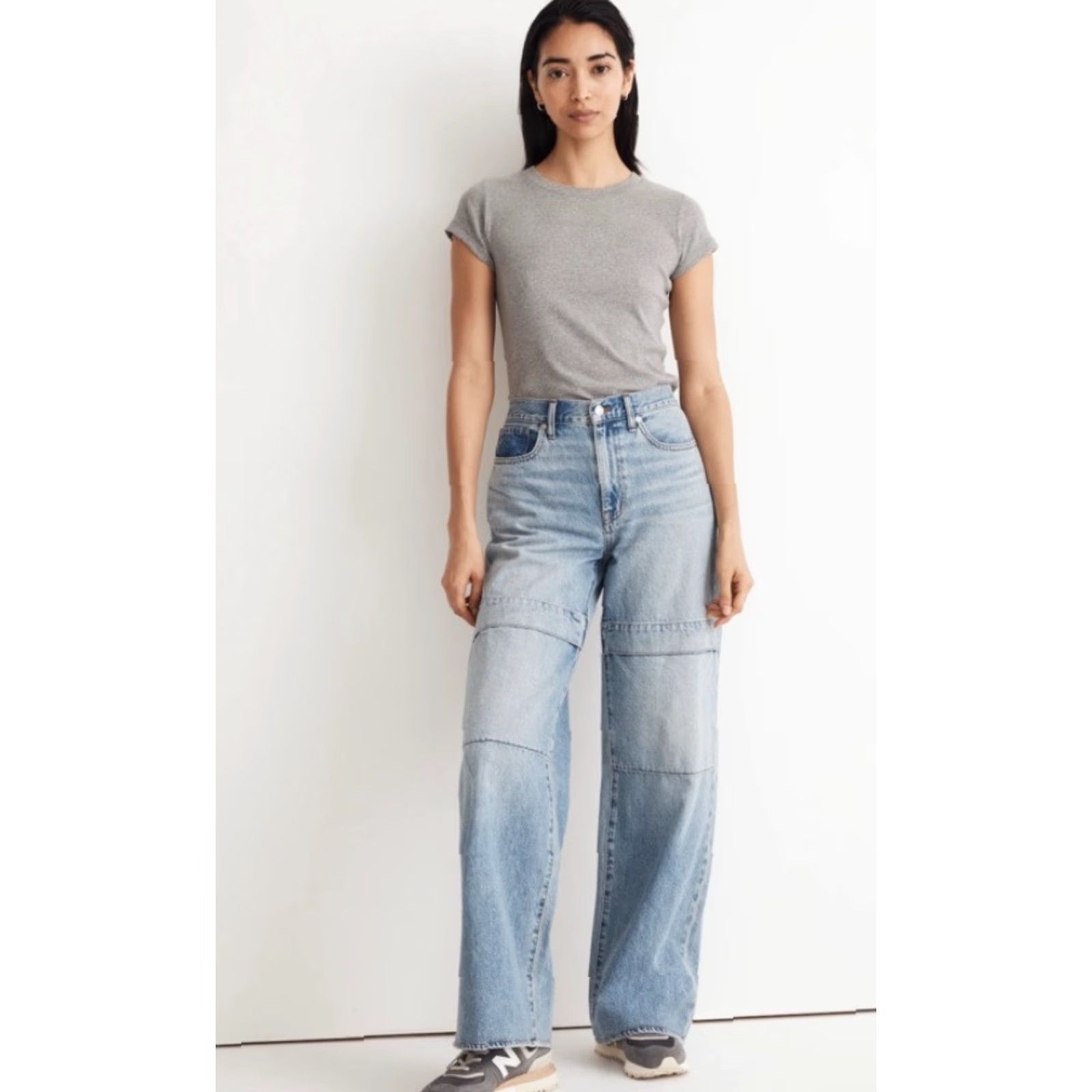 Madewell Madewell Jeans Superwide Leg Larkins Wash 100% Cotton Blue Size 26 Size 26" / US 2 / IT 38 - 2 Thumbnail