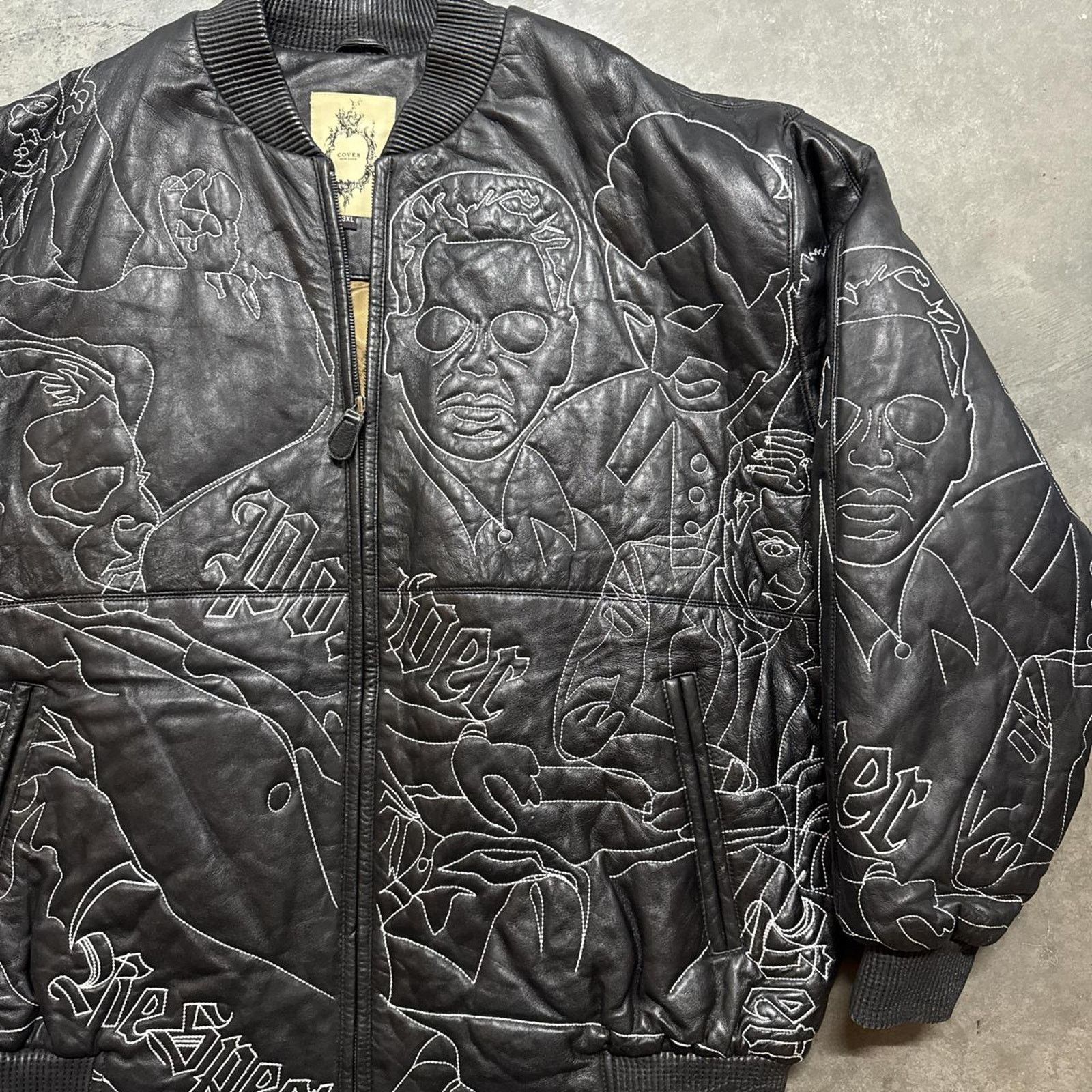 Pelle Pelle × Vintage Vintage The Godfather Pelle Pelle Style Rap Leather Jacket Size US XXL / EU 58 / 5 - 5 Thumbnail