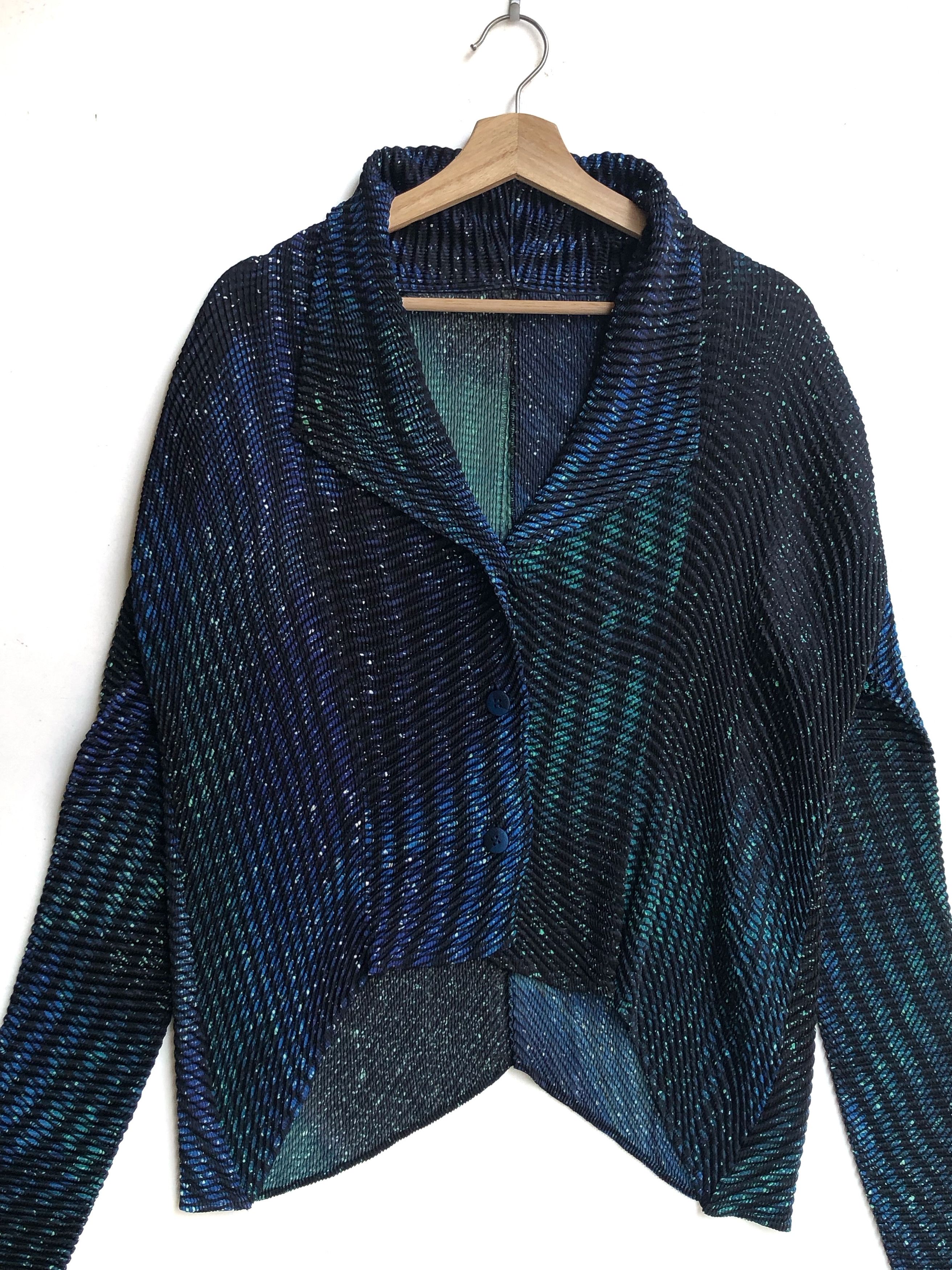 Issey Miyake RARE🔥A/W2016 GALAXY COSMOS PLEAT CARDIGAN JACKET Size M / US 6-8 / IT 42-44 - 4 Thumbnail
