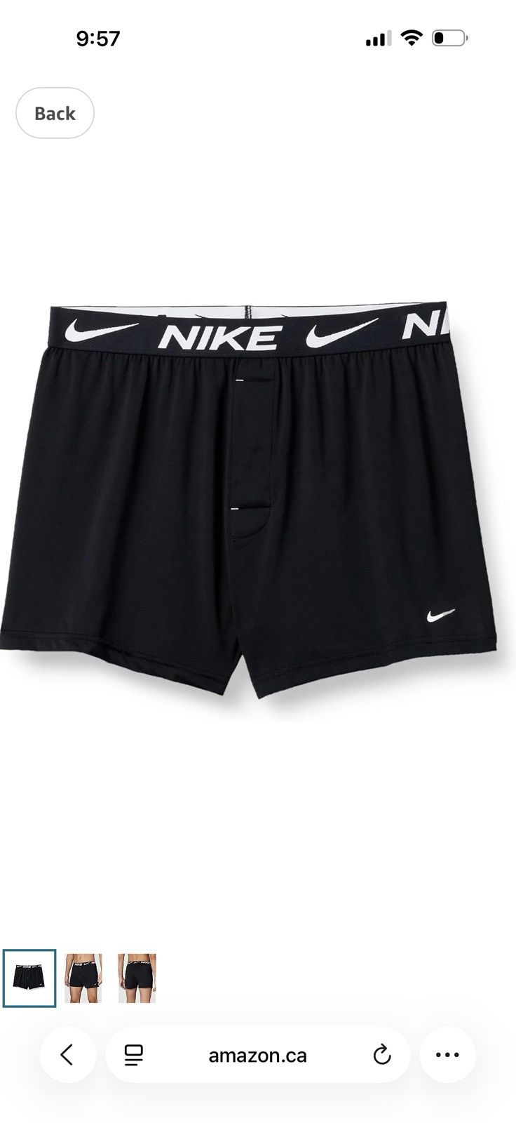 Nike Nike Mens Essential Micro Stretch Knit Boxer Size US 33 - 1 Thumbnail