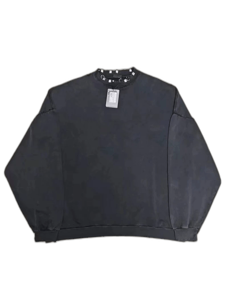 Balenciaga Balenciaga Long Sleeve Hoodie with Studs Size US S / EU 44-46 / 1 - 1 Thumbnail