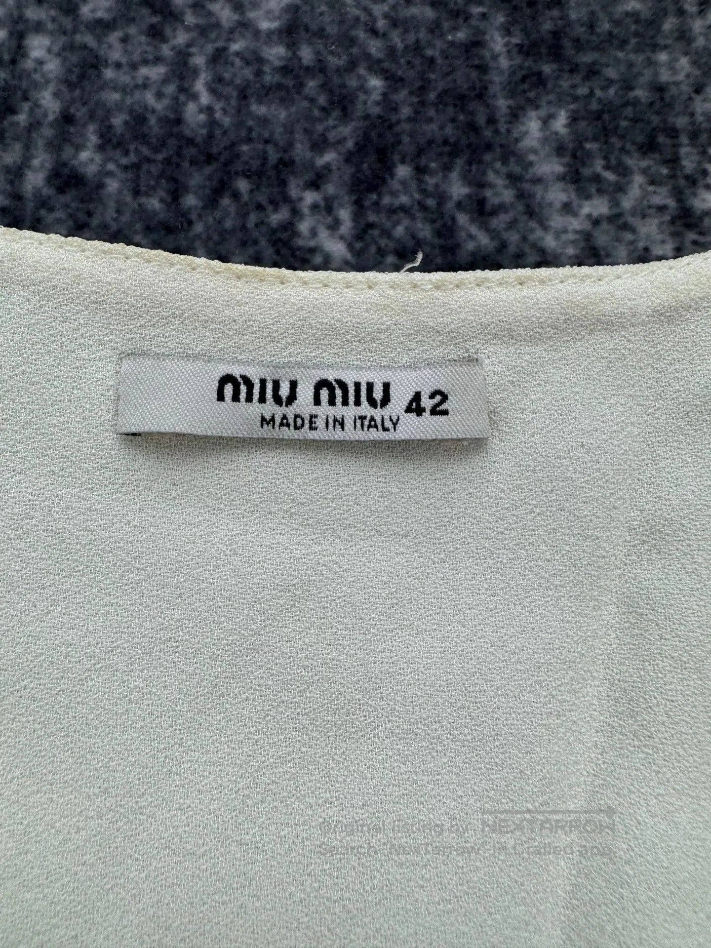 Miu Miu Miu Miu Star Print Doll Collar Silk Dress. Size M / US 6-8 / IT 42-44 - 3 Thumbnail