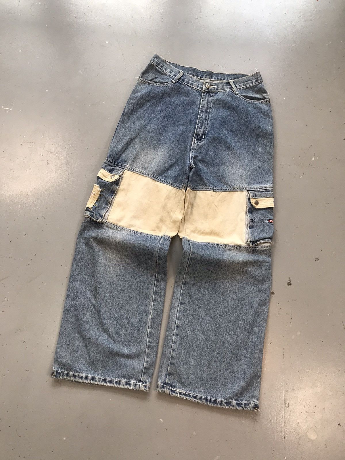 Vintage Vintage reab ZJ long multiple pockets baggyfit cargodenim Size US 30 / EU 46 - 3 Thumbnail