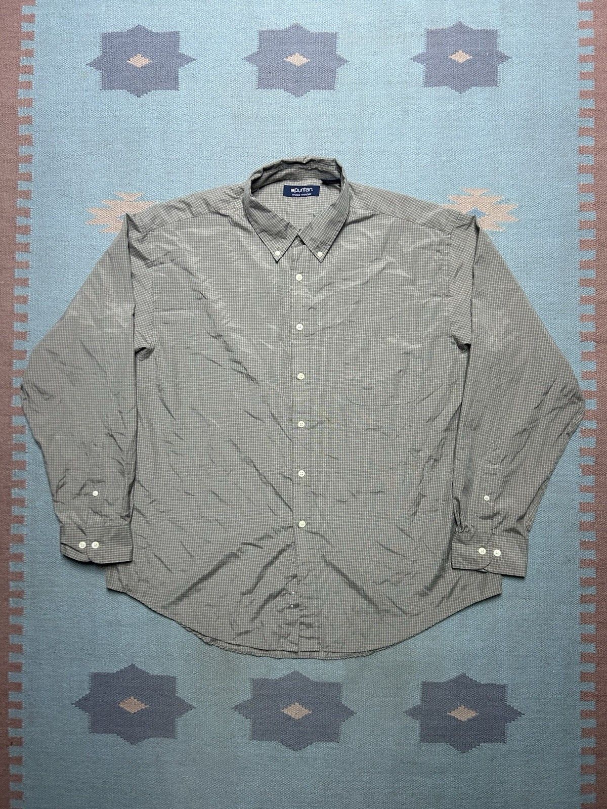 Vintage Puritan button shirt polyester cotton blend plaid check XL Size US XL / EU 56 / 4 - 1 Thumbnail