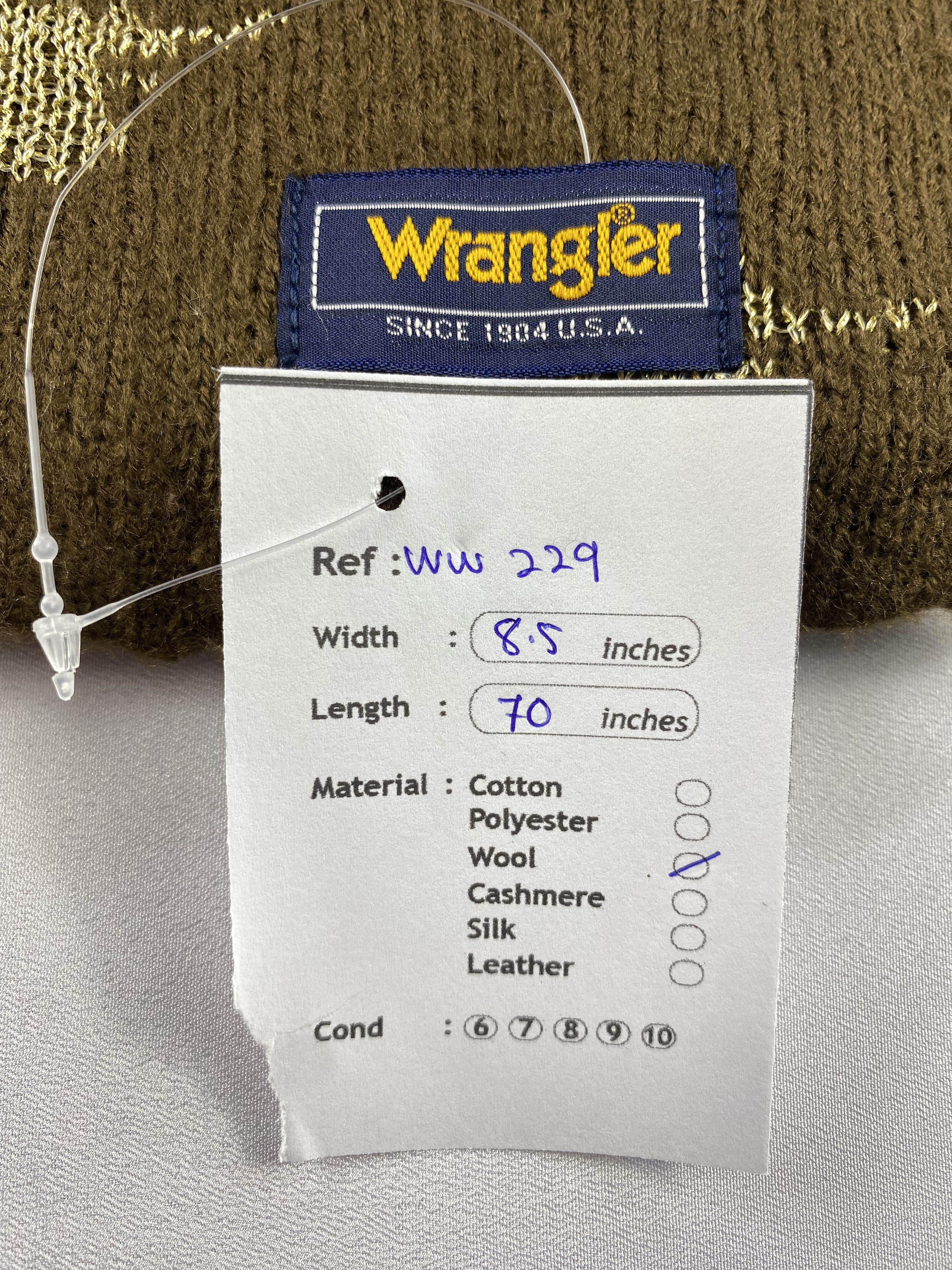 Vintage Wrangler Scarf / Muffler / Neckwear - WW229 Size ONE SIZE - 5 Thumbnail